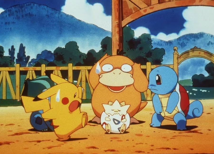 Pikachu Psyduck Togepy Squirtle In The Animated Movie Pokemon:The First Movie Ph