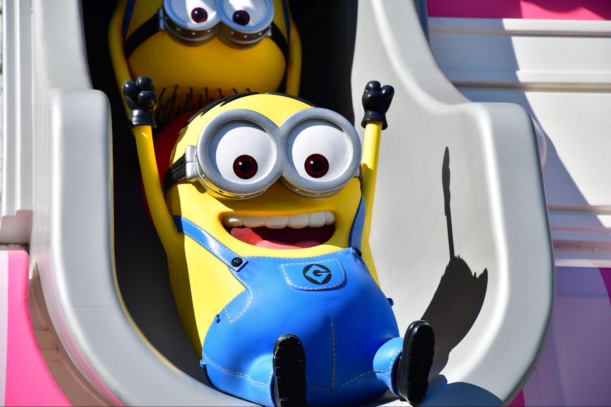 Minion on slide