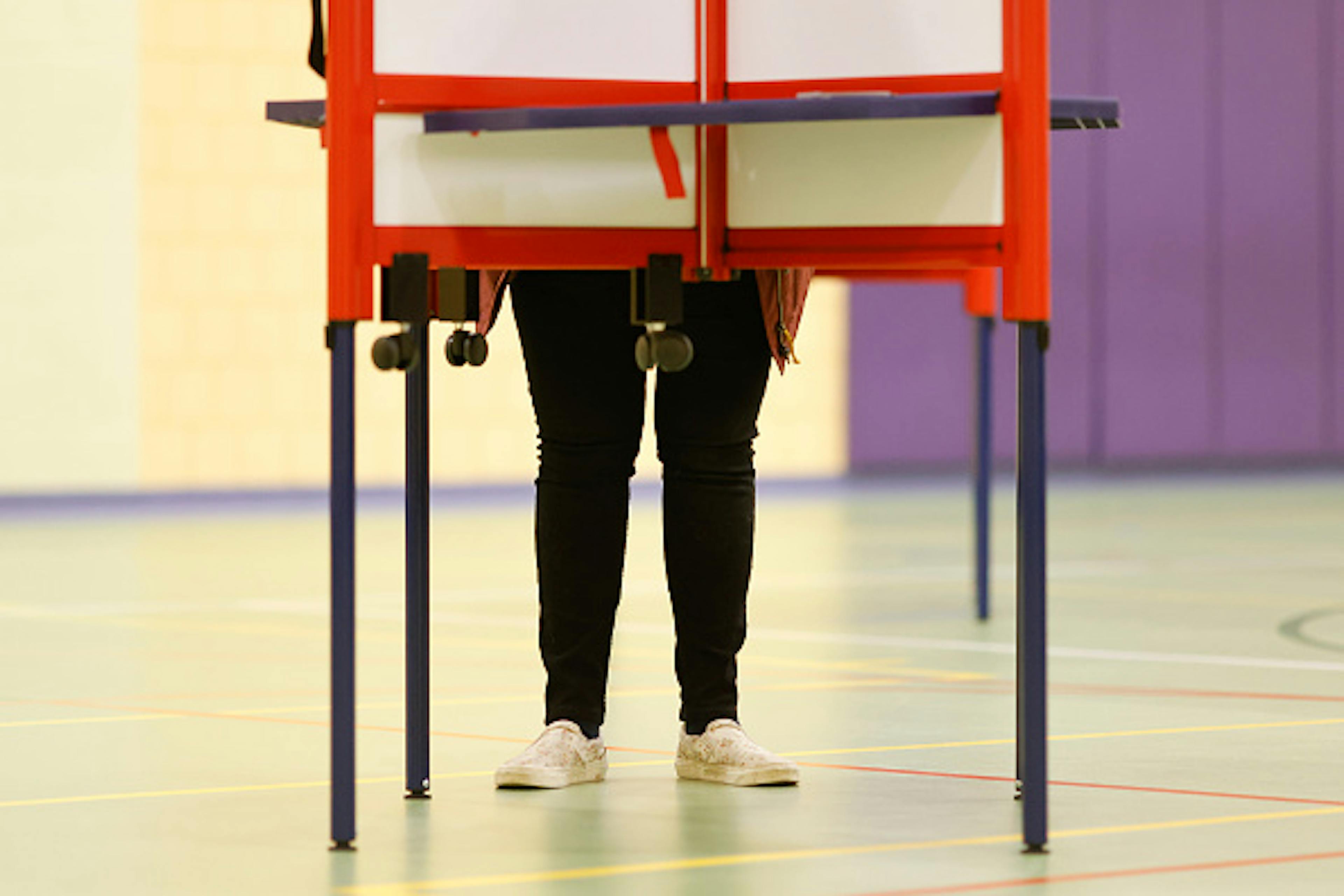 Blockchain ballot (Carlin Stiehl/Getty Images)