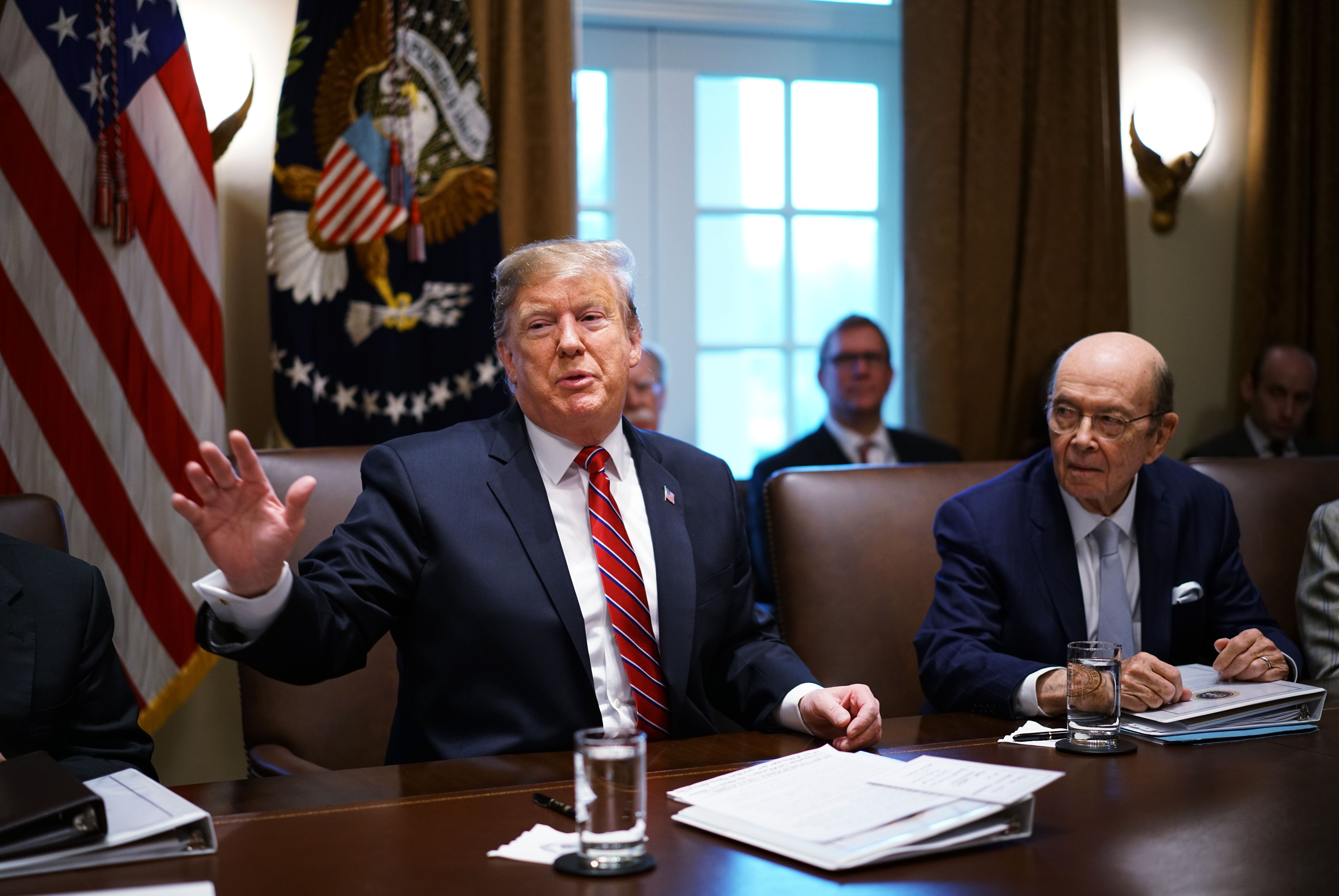 Trump, in 2019, discusses a trade deal with China