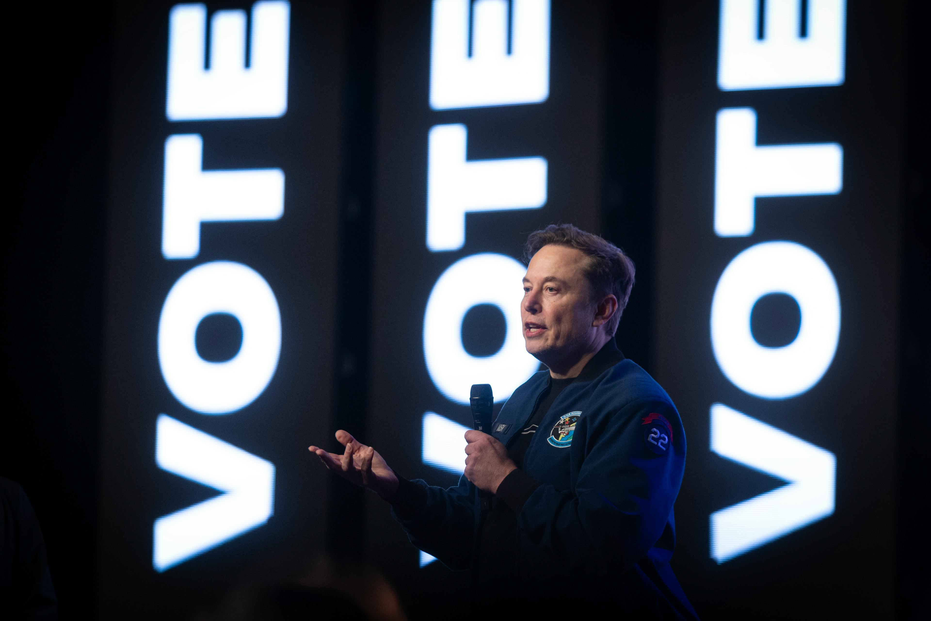 Elon Musk Vote Signs
