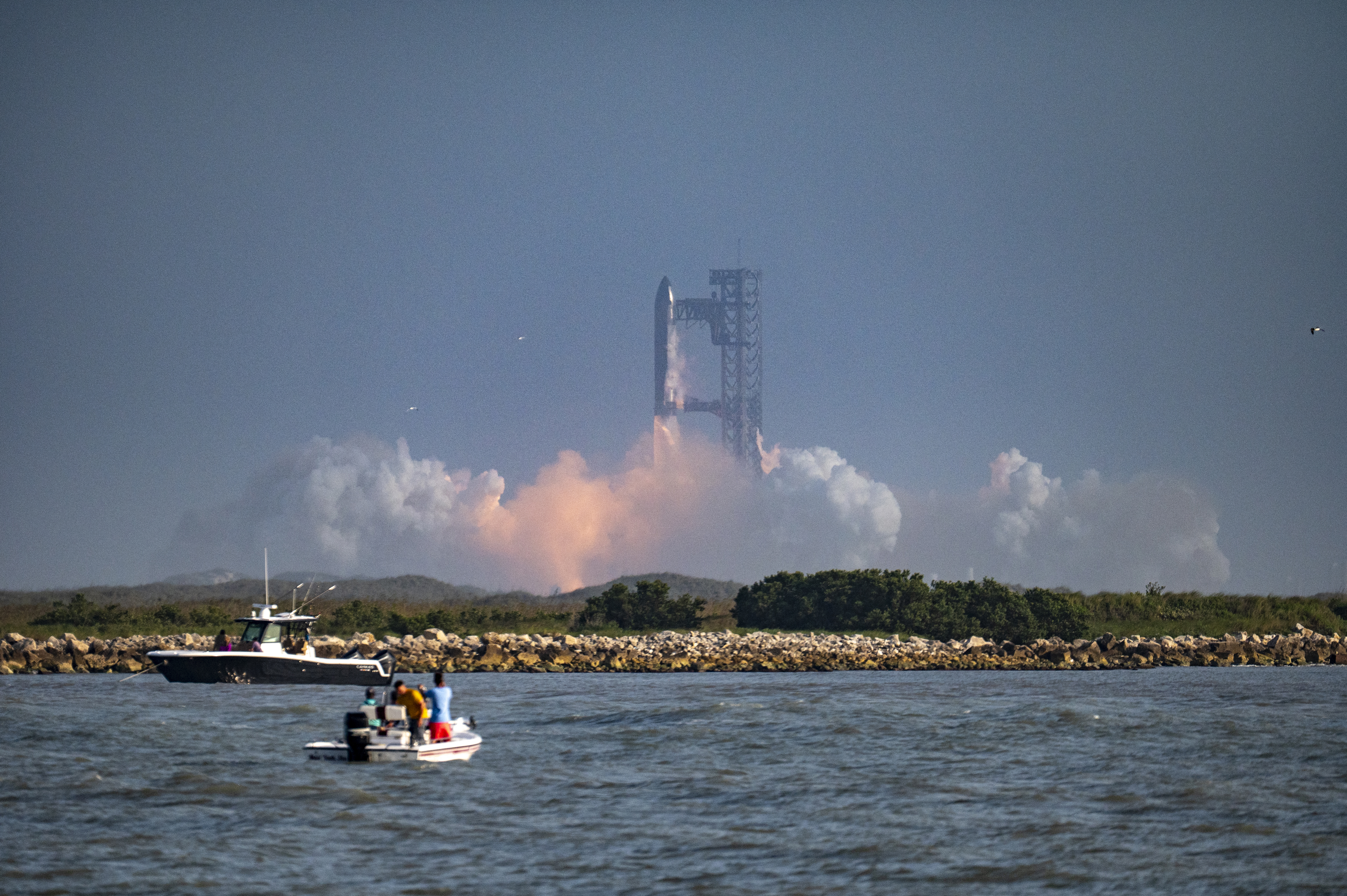 A SpaceX Starship rocket launches from Starbase, Texas on May 27, 2025. (Sergio Flores/AFP via Getty Images)
