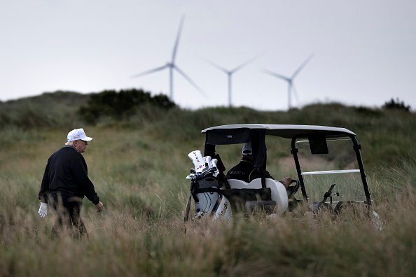 President Trump playing golf