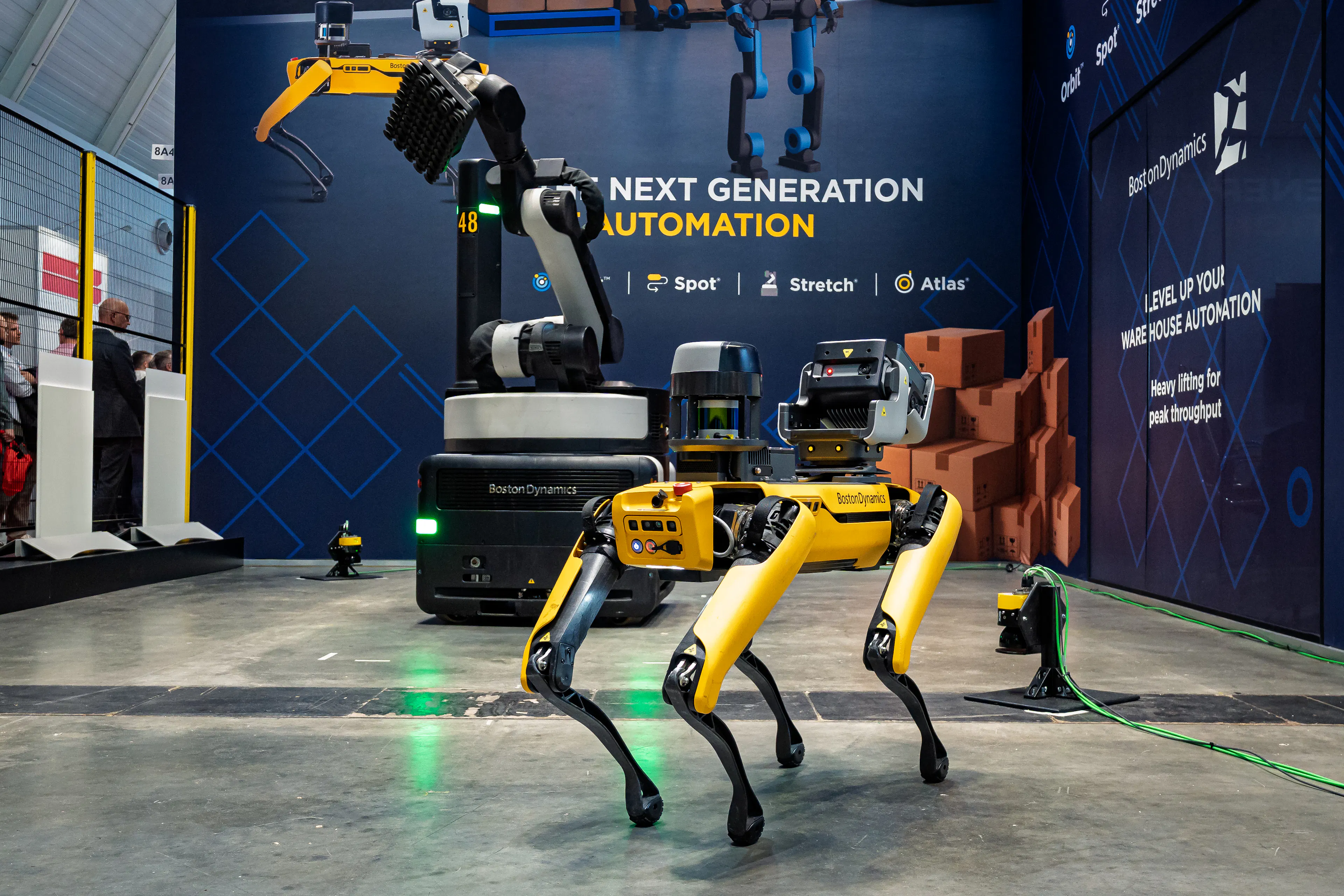 A robotics system is demonstrated during LogiMAT 2026, highlighting advances in warehouse automation. (Photo by Leonardo Gerzon/NurPhoto via Getty Images)