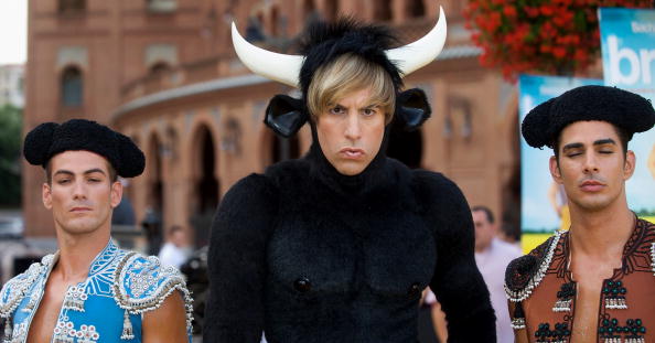 MADRID, SPAIN - JUNE 18: Actor Sacha Baron Cohen (C) attends "Bruno" photocall at Plaza de Toros de Las Ventas on June 18, 2009 in Madrid, Spain.