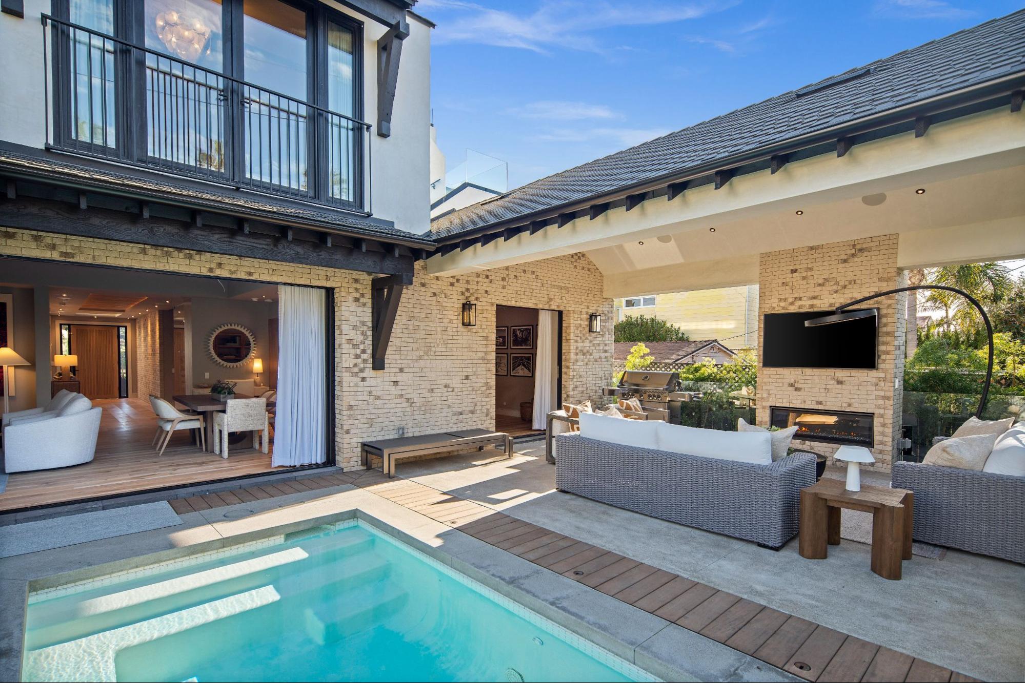 Pool and outdoor area in a luxury home