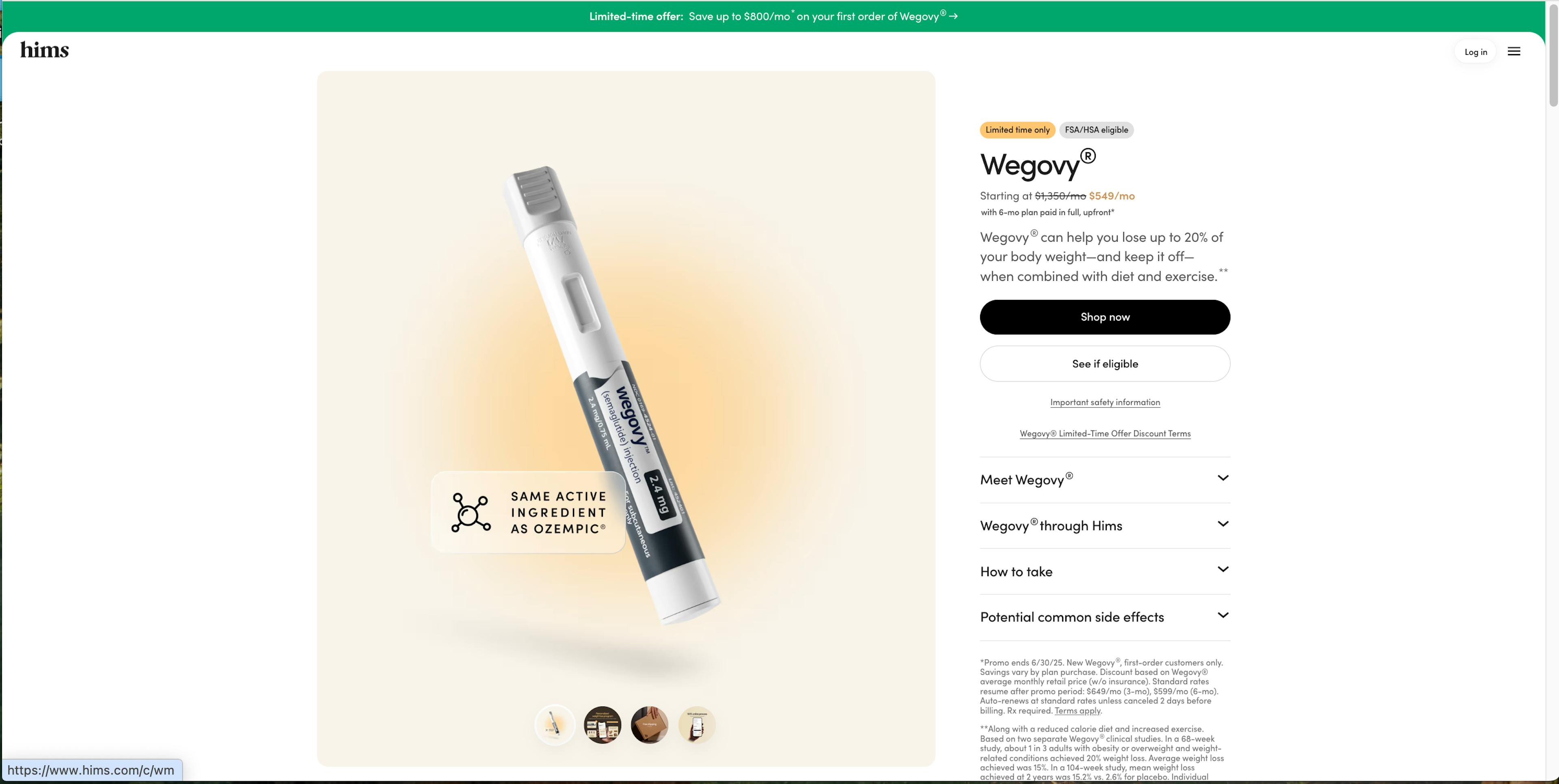 Wegovy on Hims
