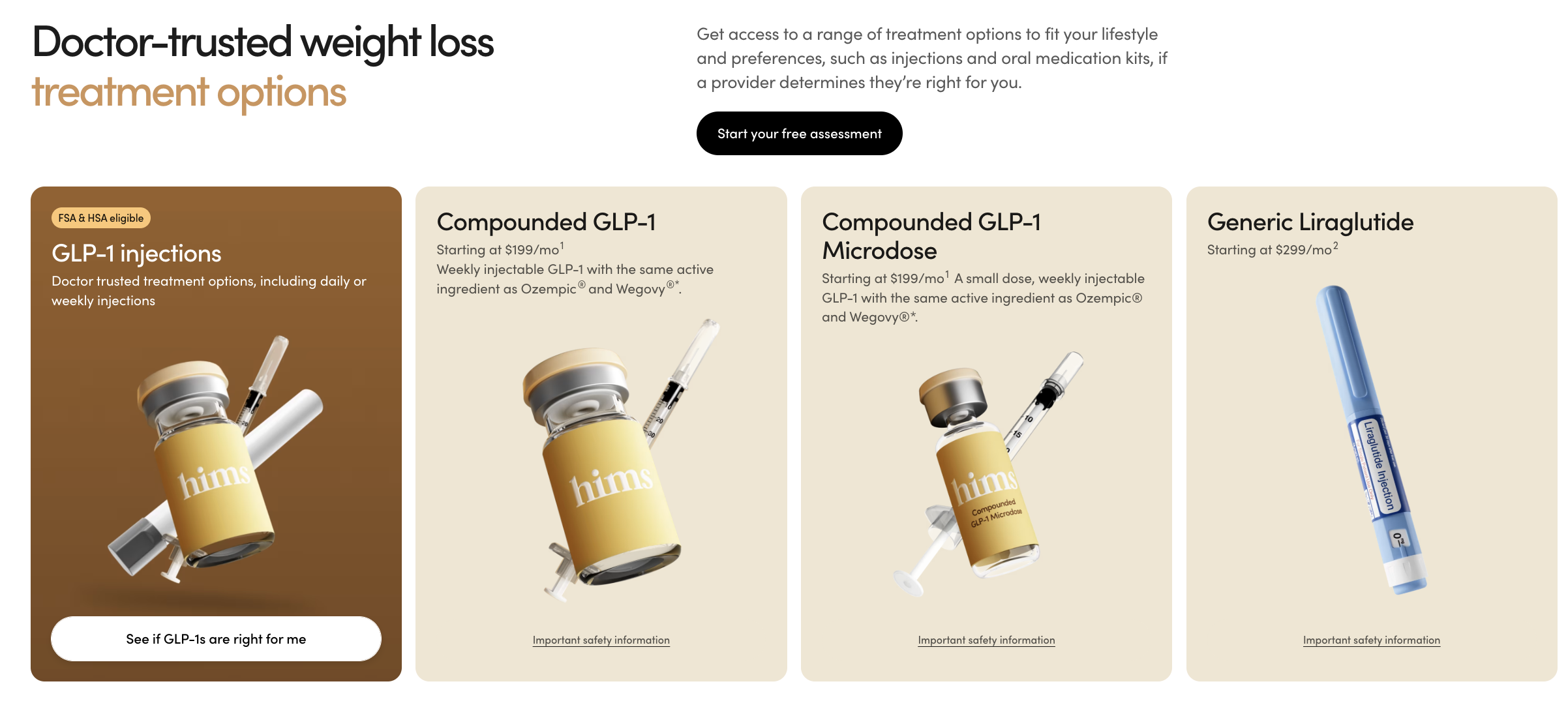 A screenshot from Hims & Hers' website. (Sherwood News)