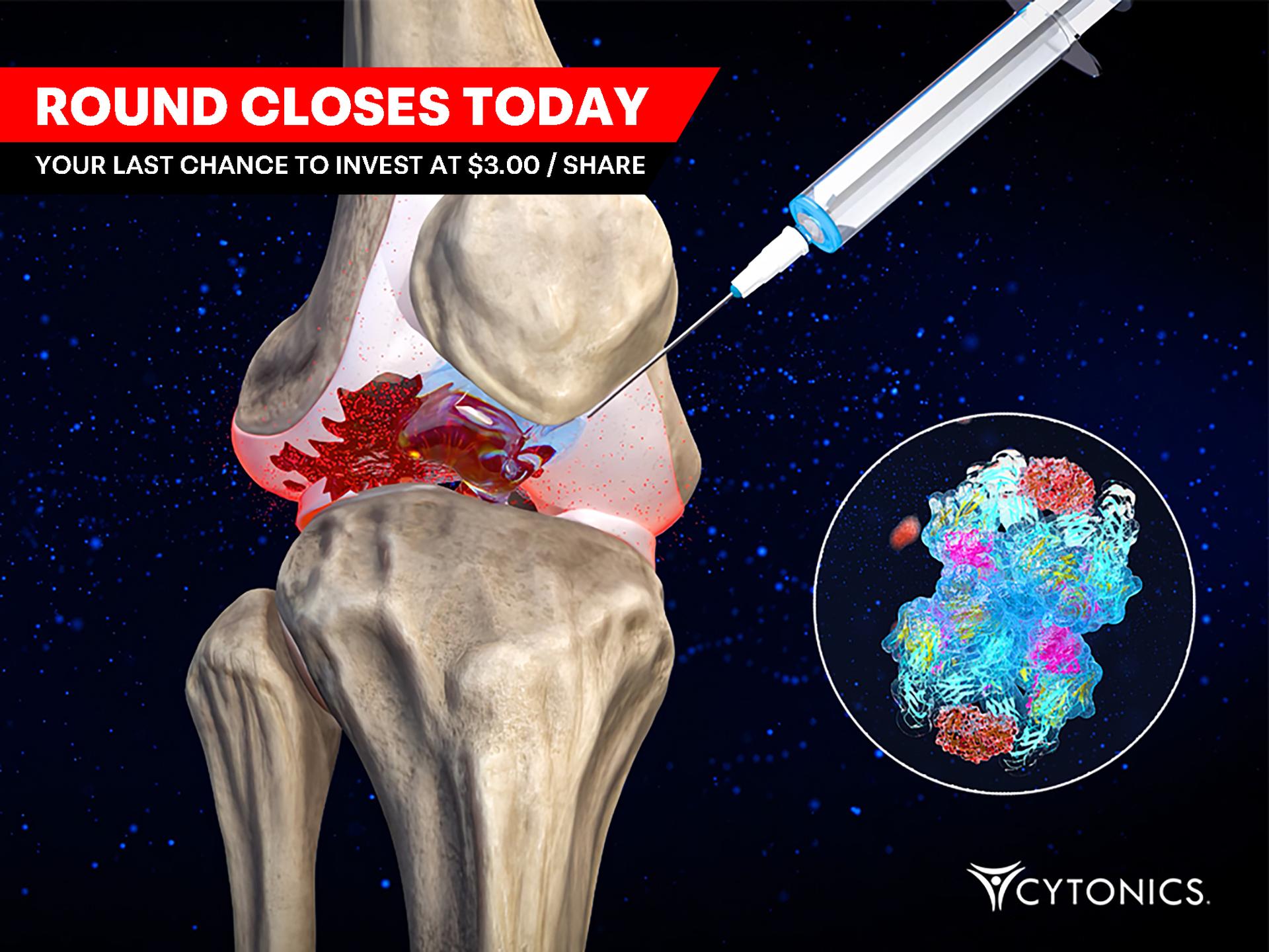 Cytonics round closes today