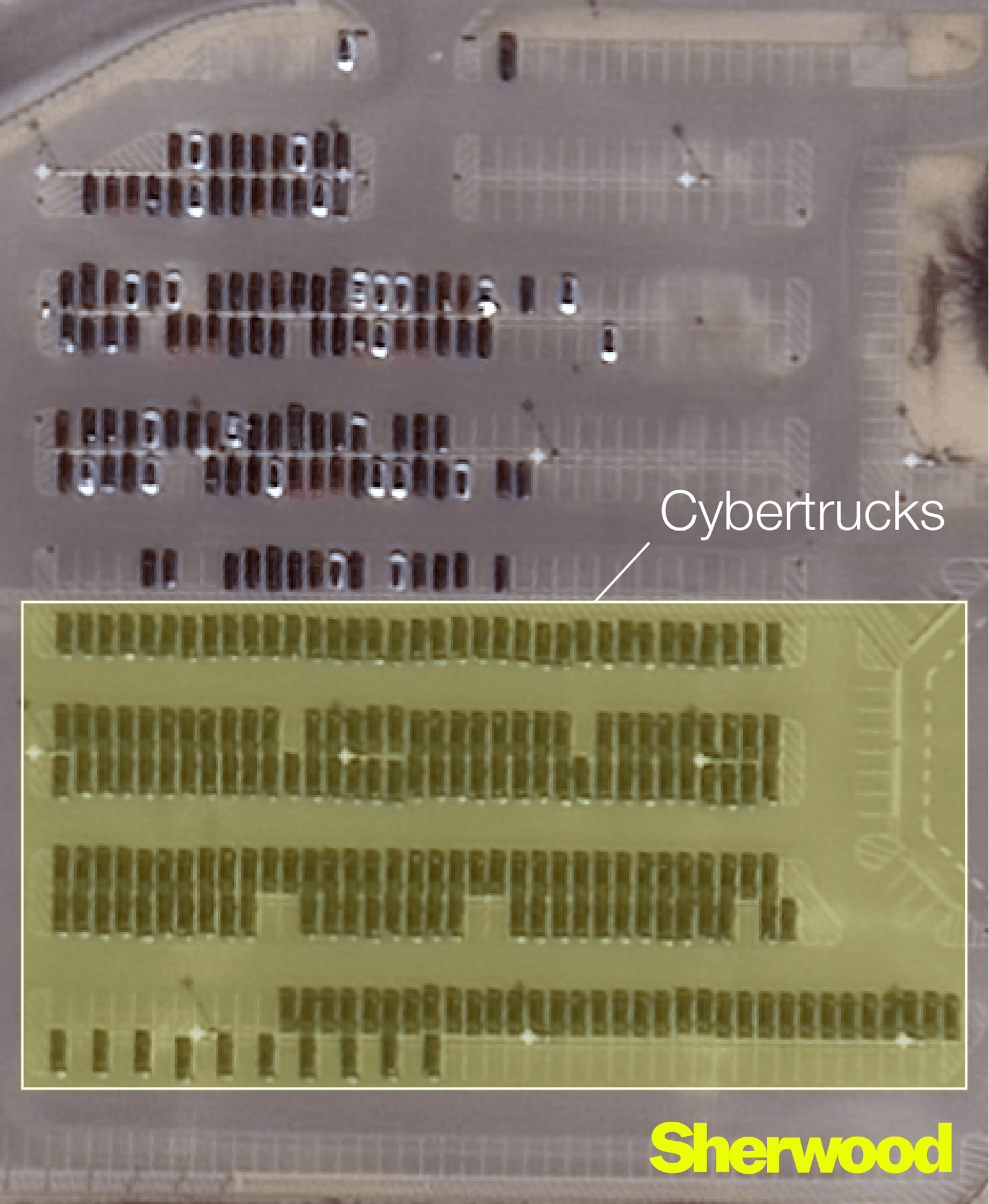 Look at all the Cybertrucks stashed outside Tesla’s factory in Texas thumbnail