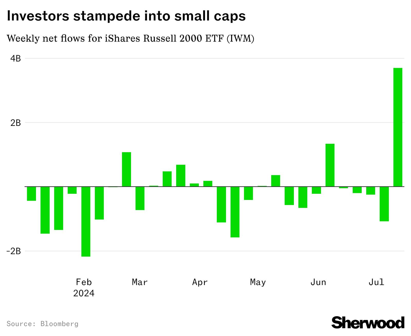 Stampede into US small caps as flows hit 2024 peak  thumbnail