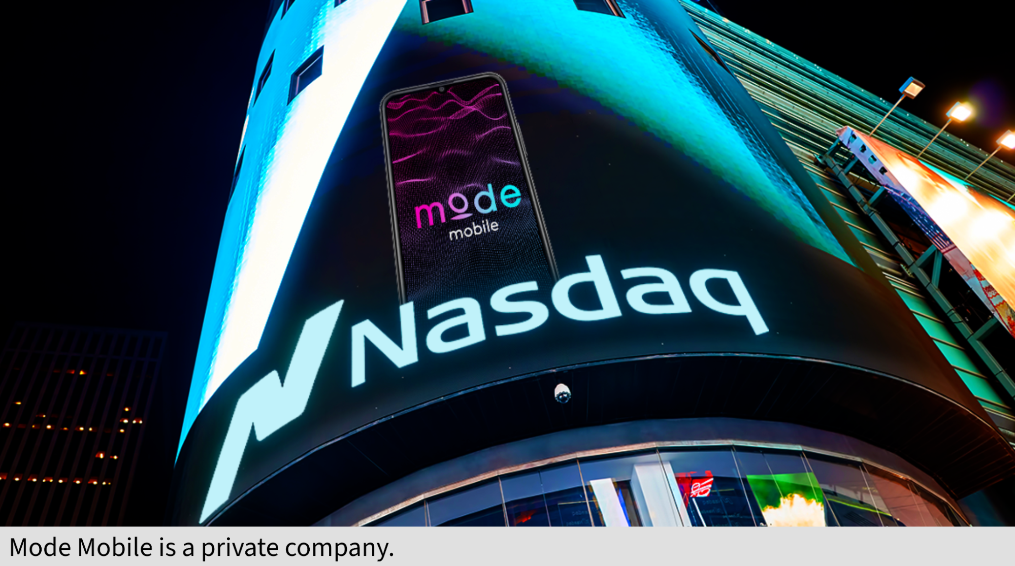 Mode Mobile Ad Billboard Nasdaq 