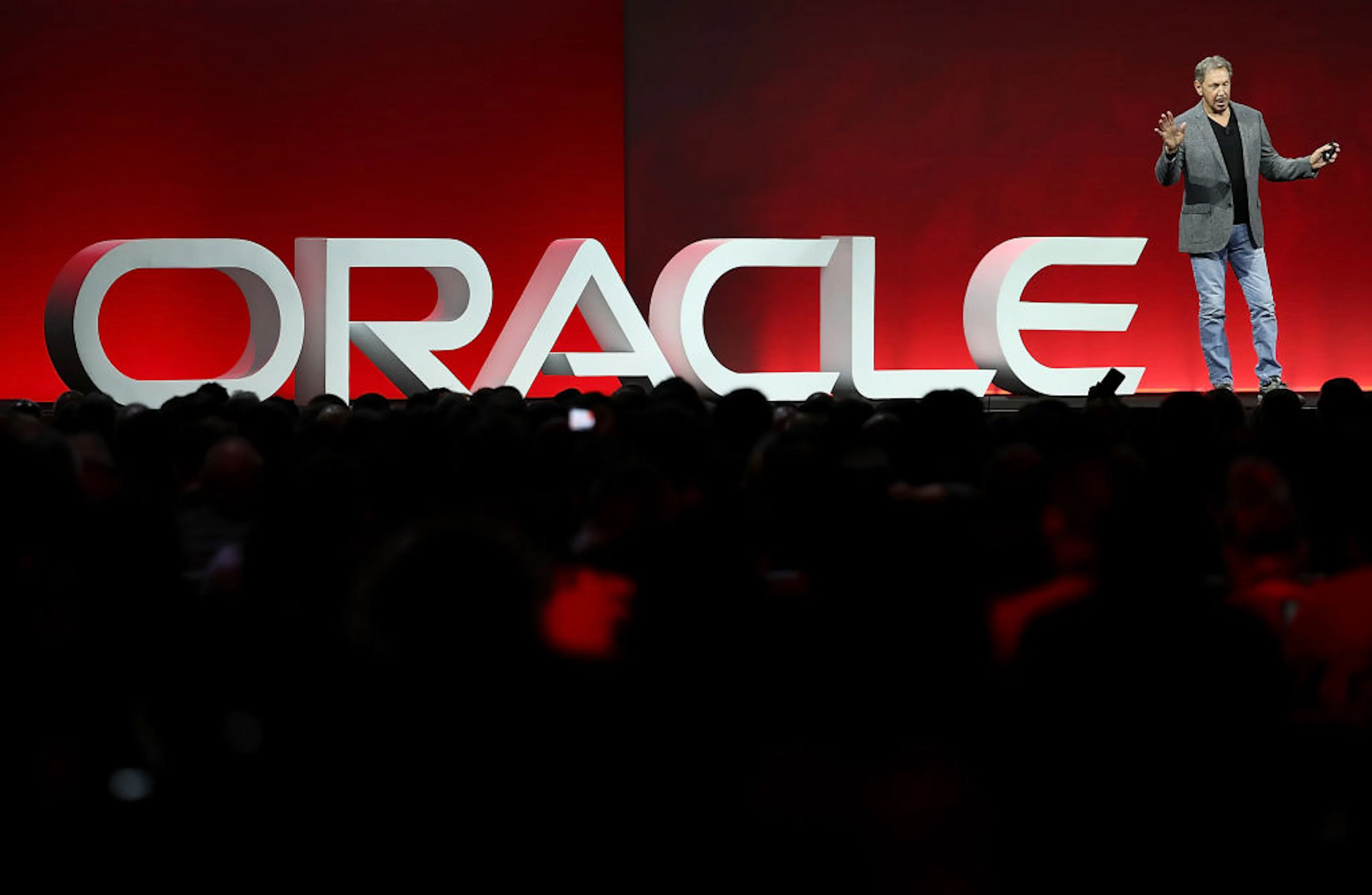 Larry Ellison at Oracle OpenWorld Conference