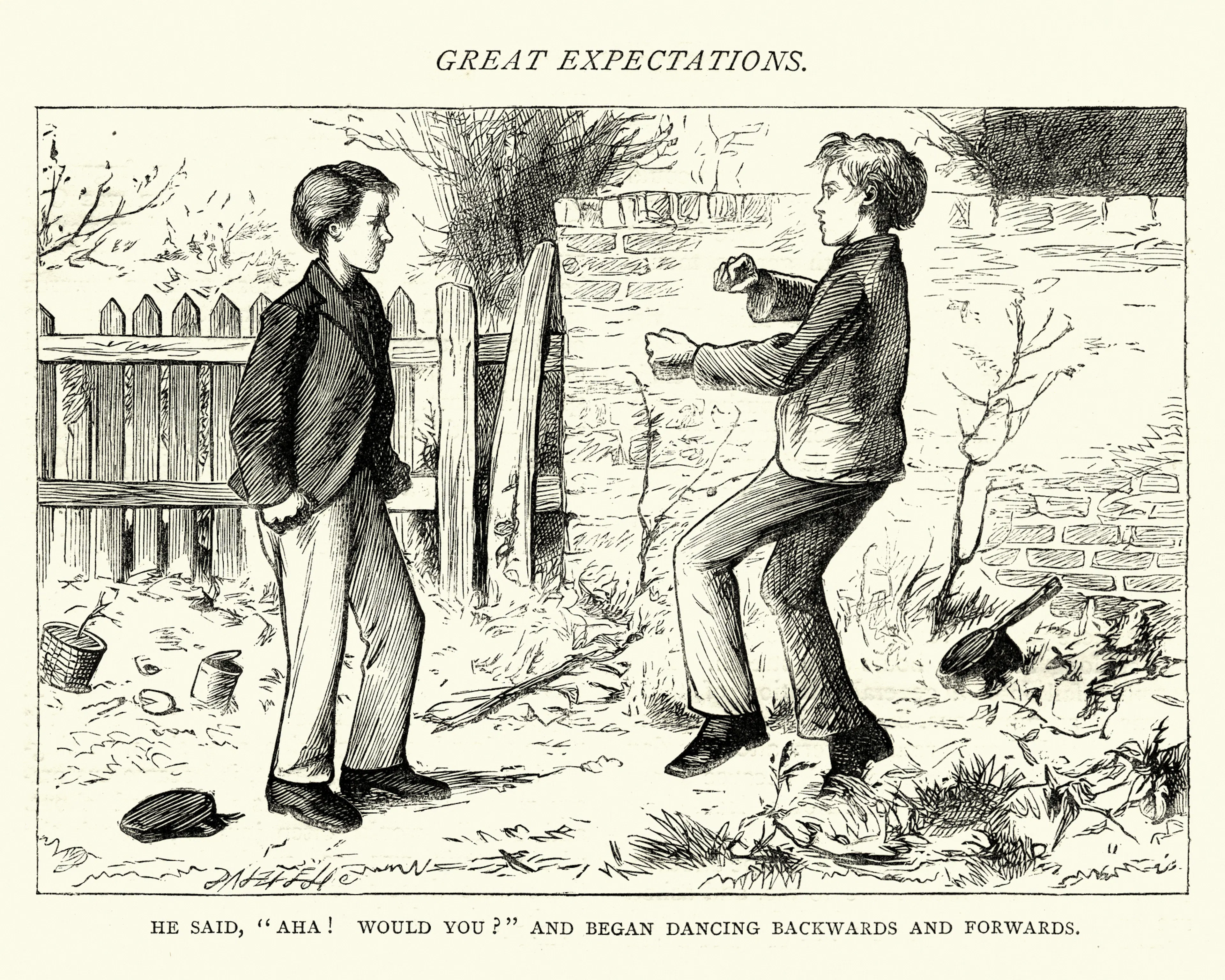 Dickens, Great Expectations, He said, Aha! would you?