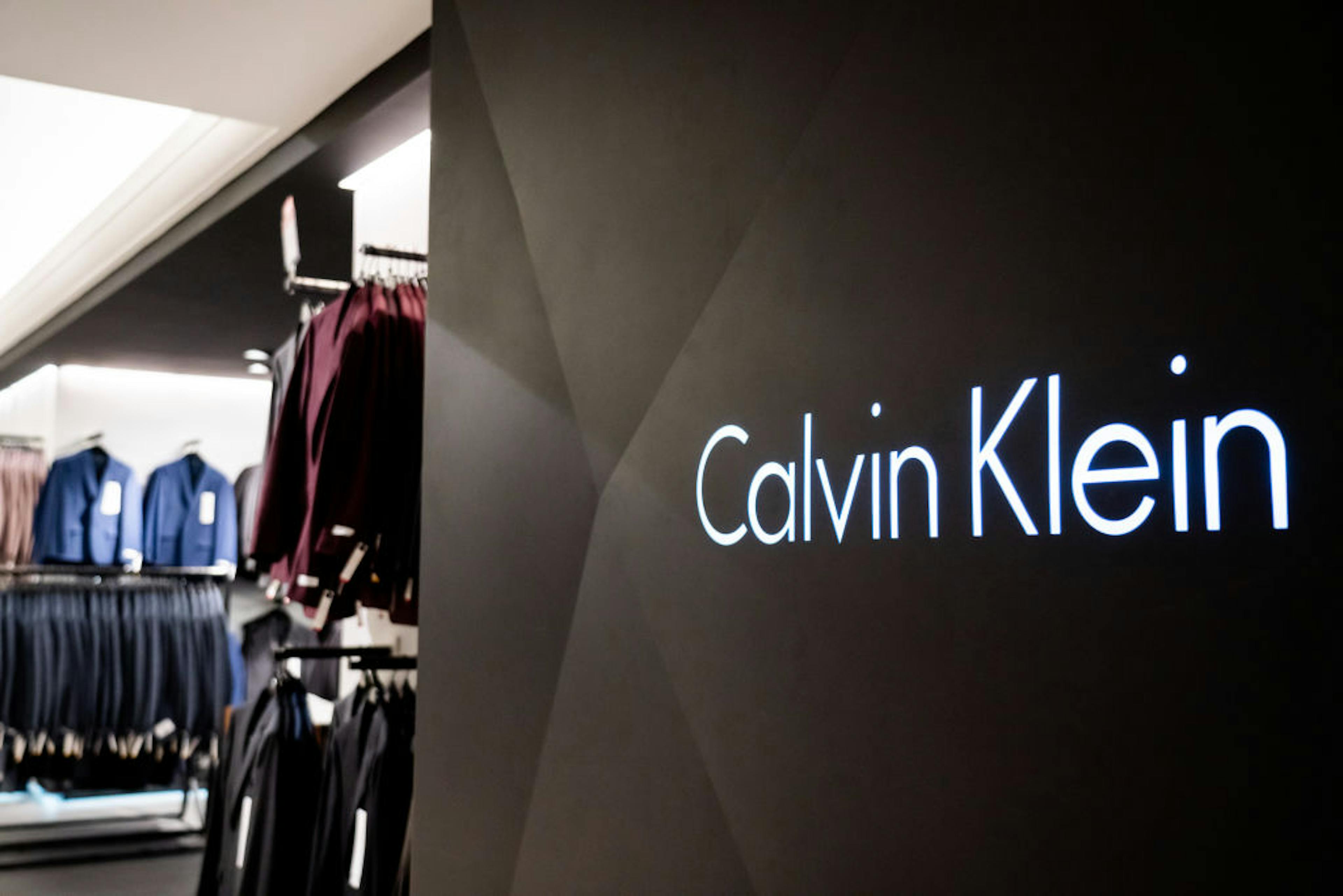 American fashion house, Calvin Klein  seen in a Macy's...