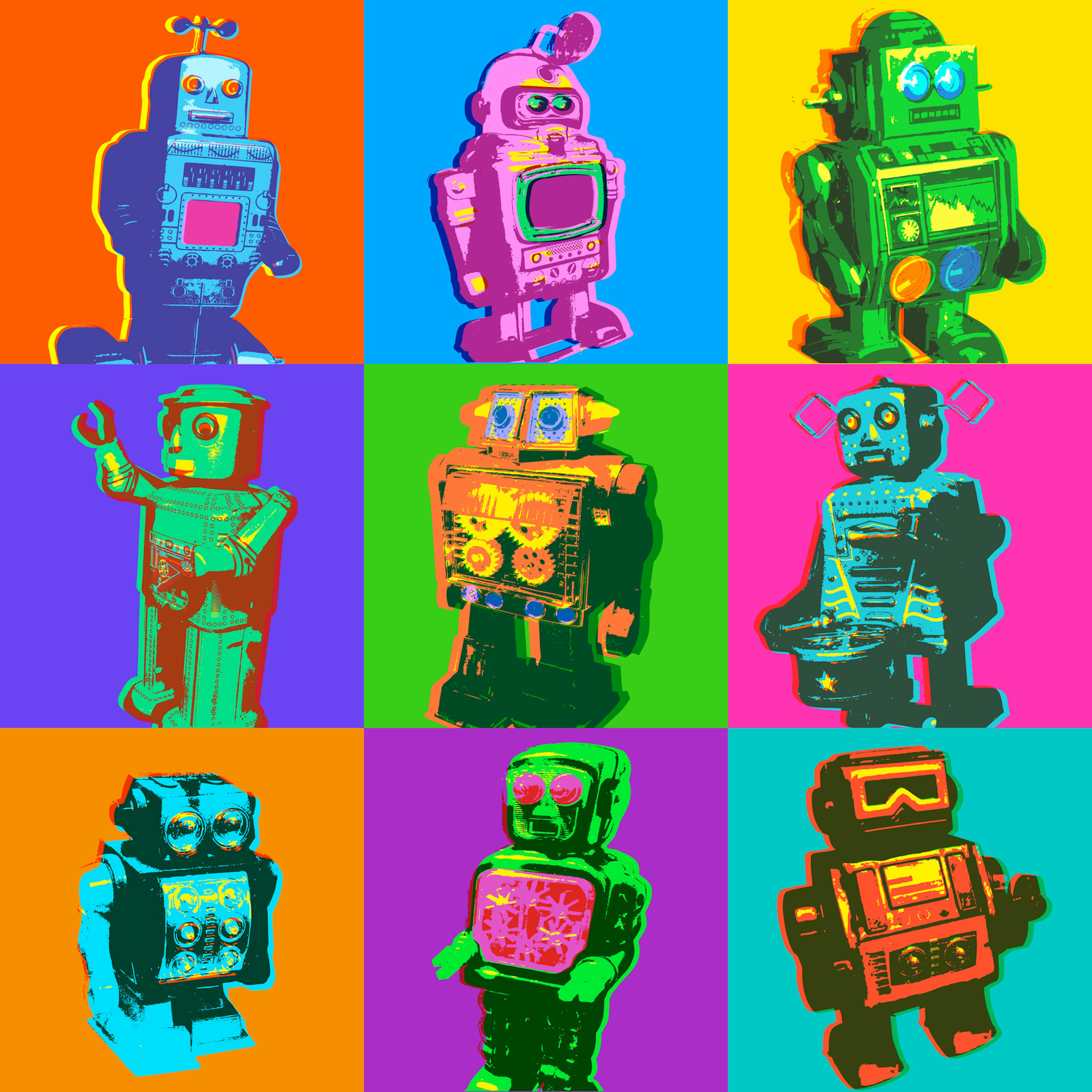 Toy Retro Robots