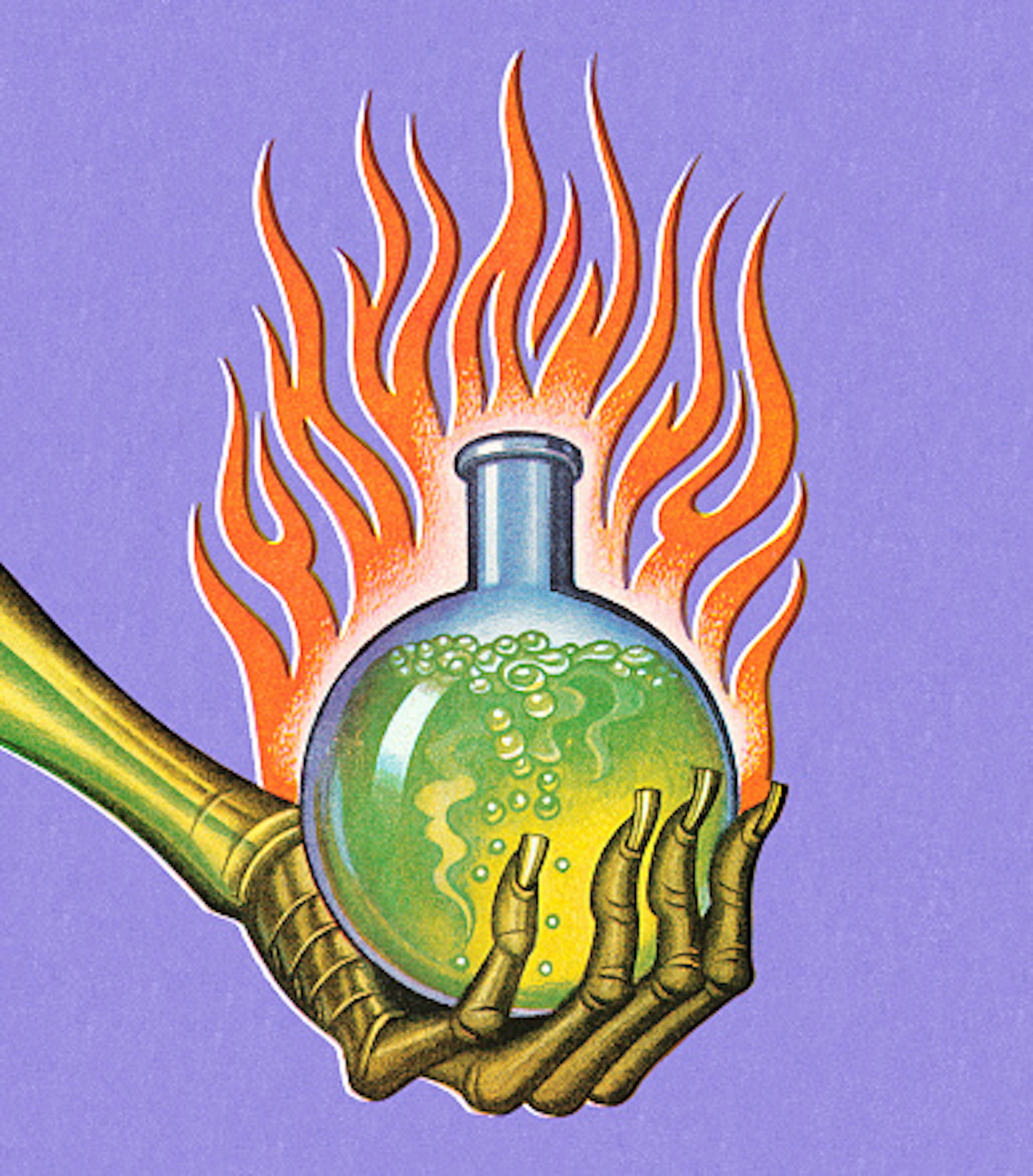 Skeleton Hand Holding Potion