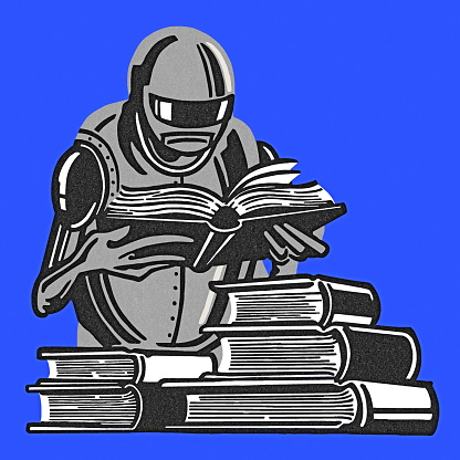 Robot Reading a Book