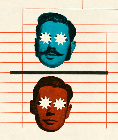 Two Faces with Starry Eyes