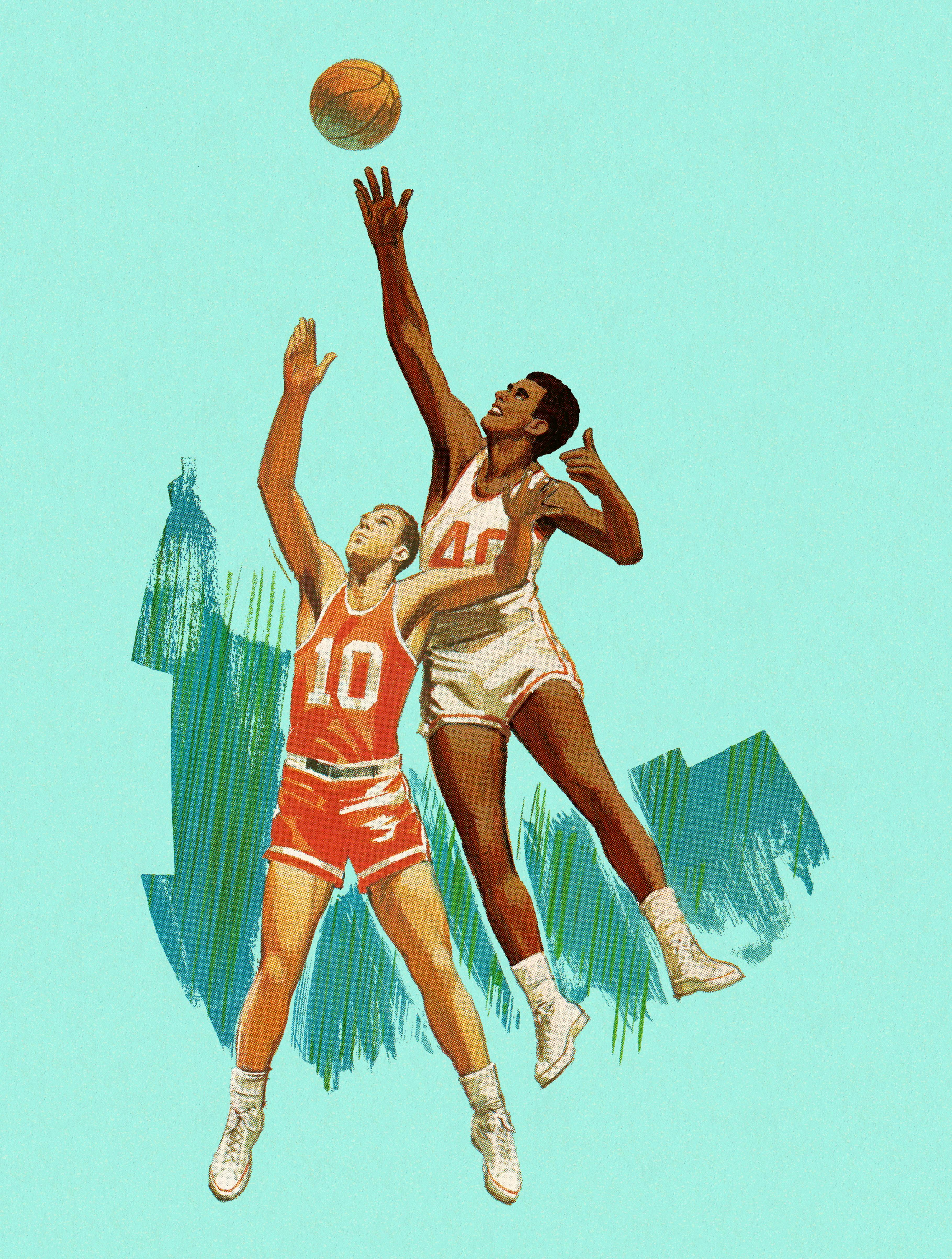 Two Basketball Players