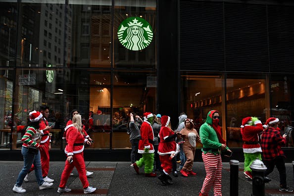 Starbucks workers stage walkout, threatening annual sales bump thumbnail