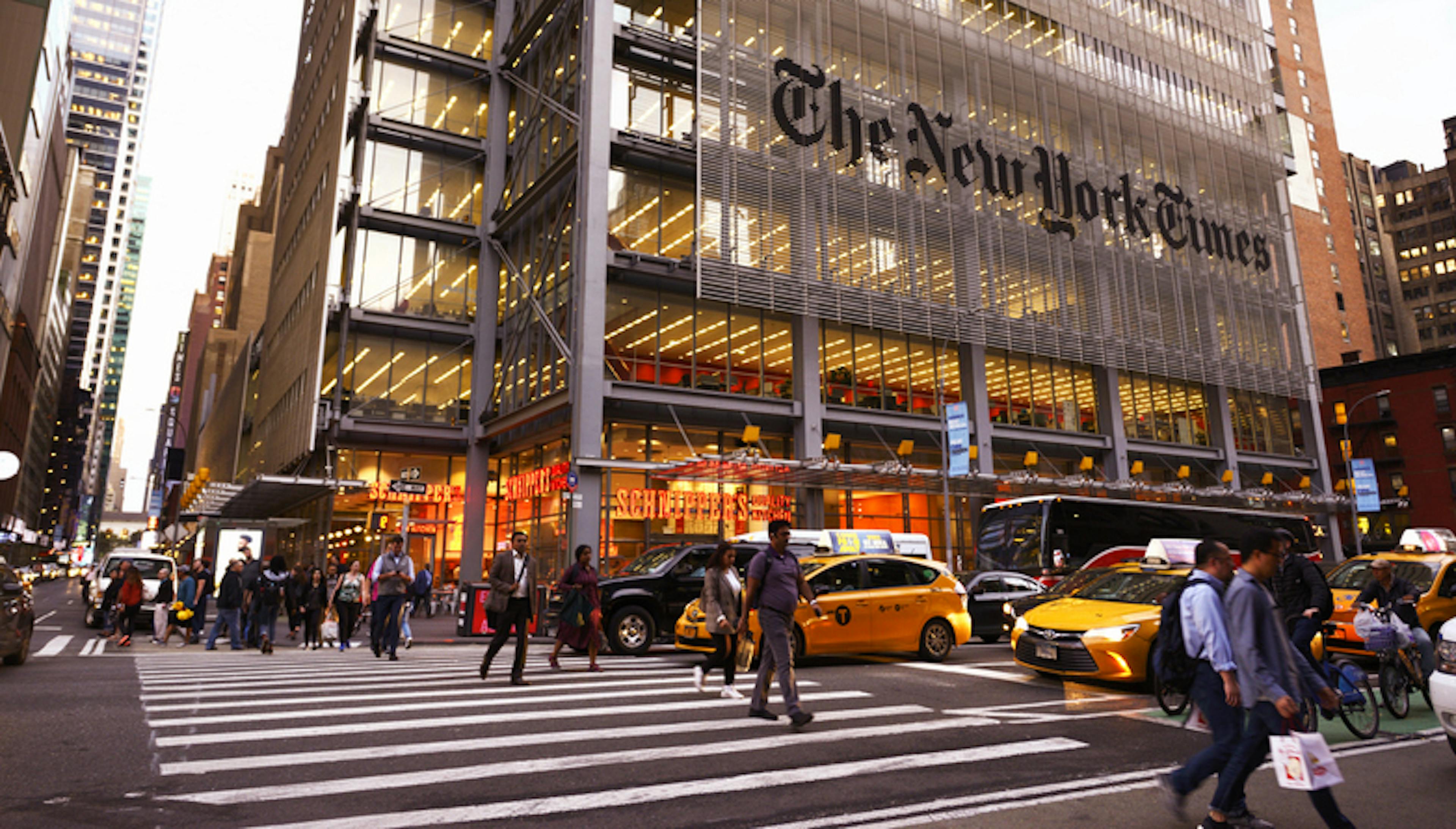 The New York Times Headquarters.