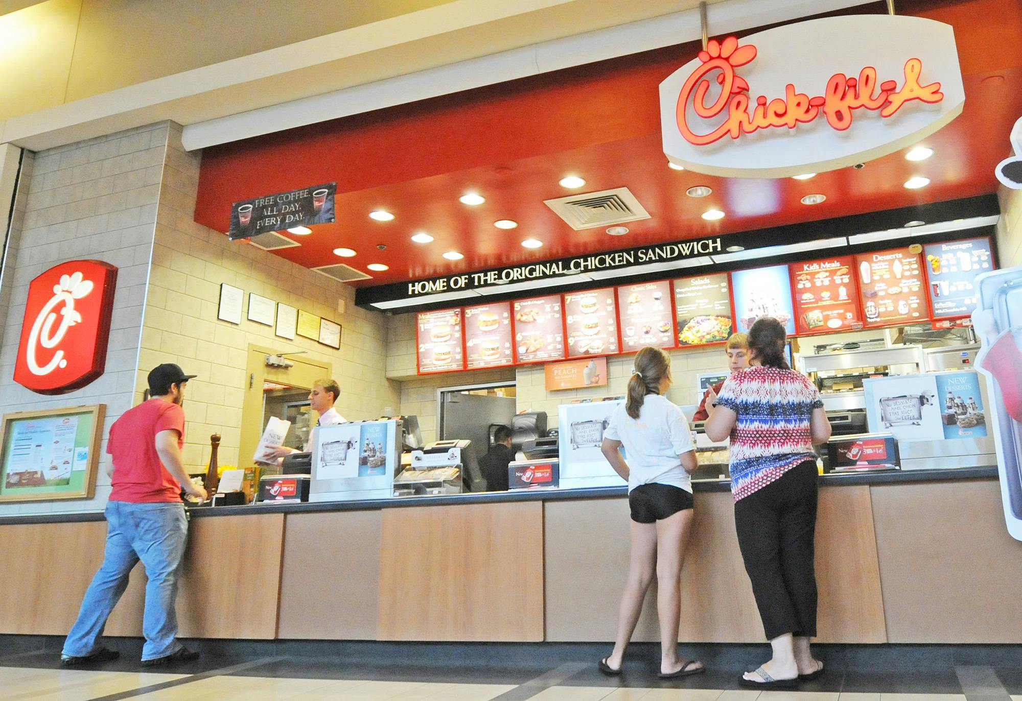 Chick Fil A in the mall