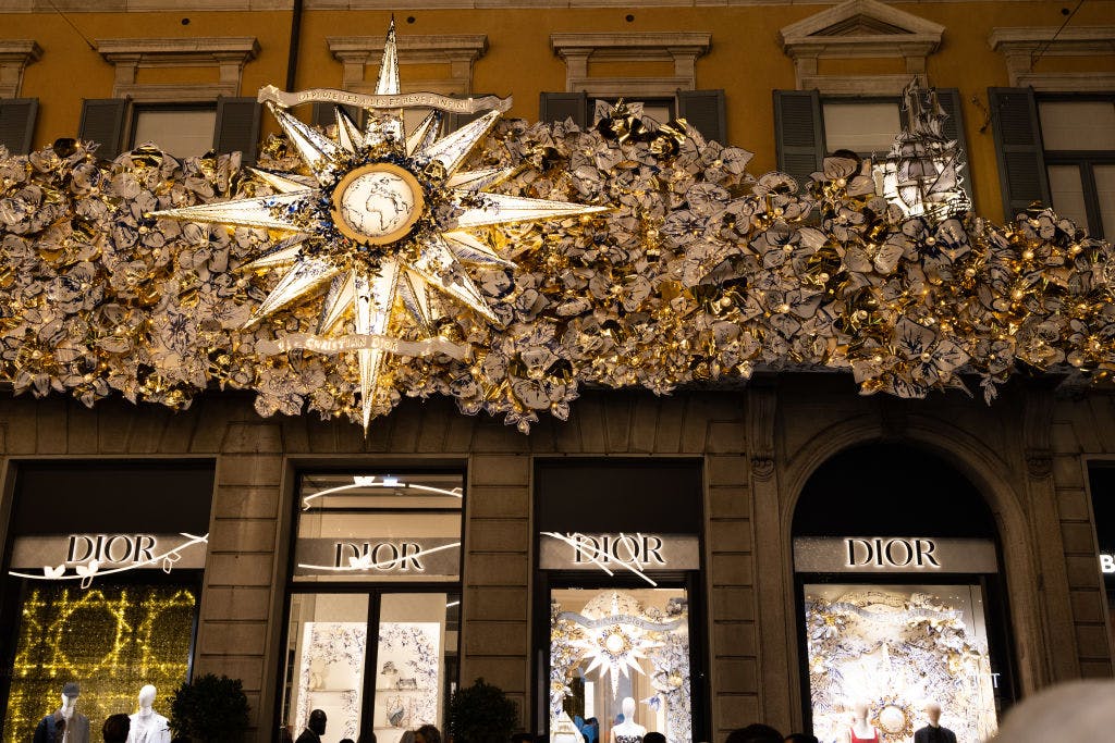 Holidays Atmosphere In Italy Via Monte Napoleone