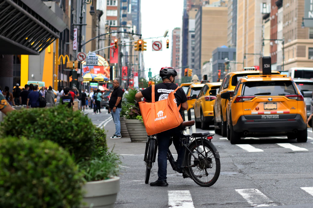 Grubhub, DoorDash and Uber Eats in New York City