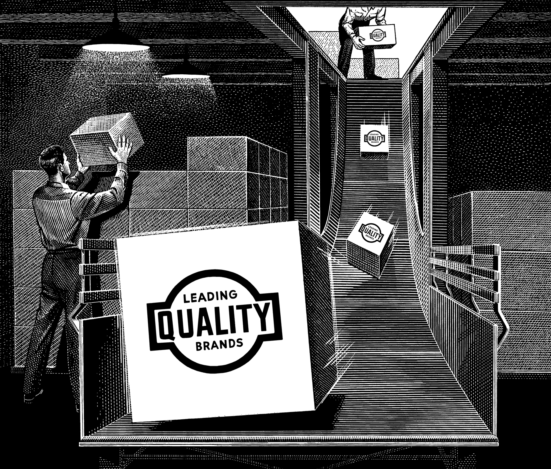 boxes on conveyor belt