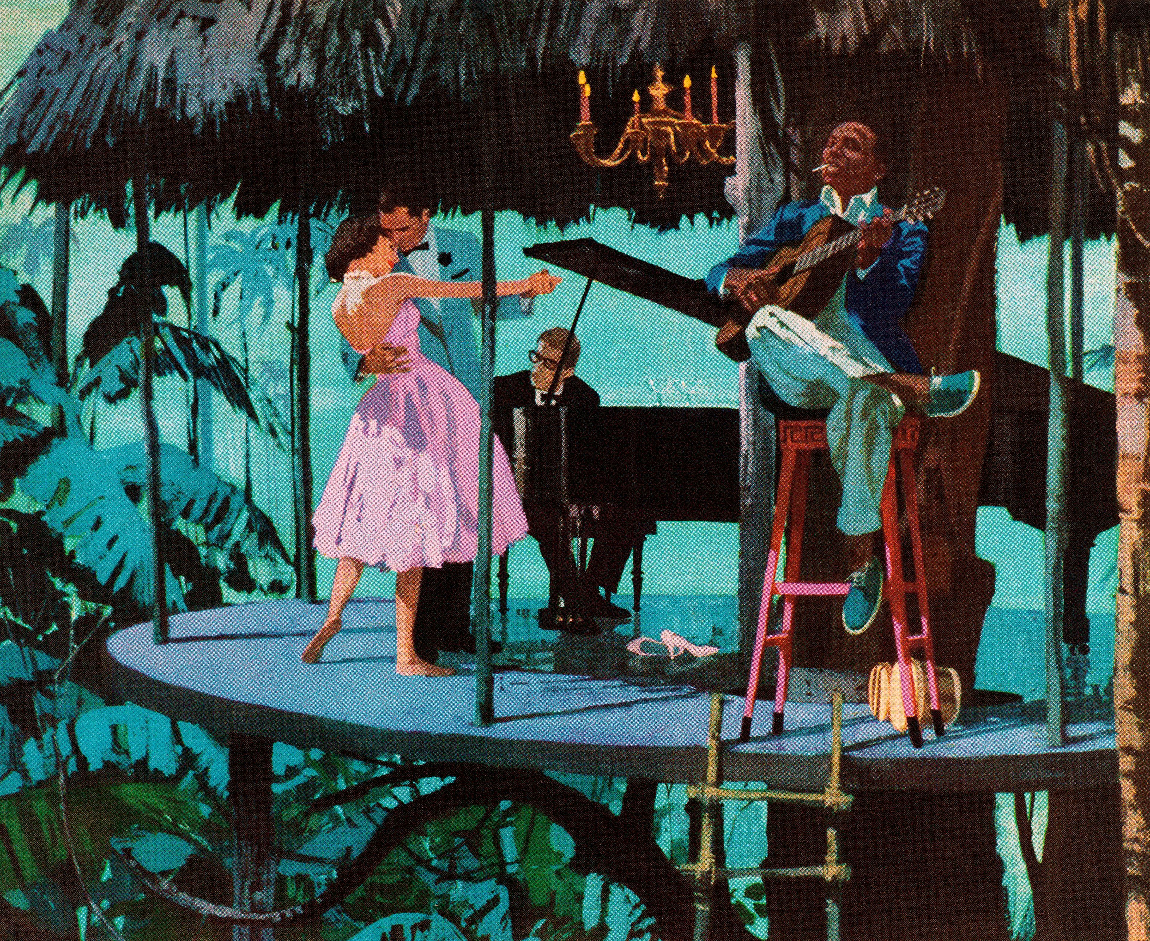 Couple Dancing in the Jungle