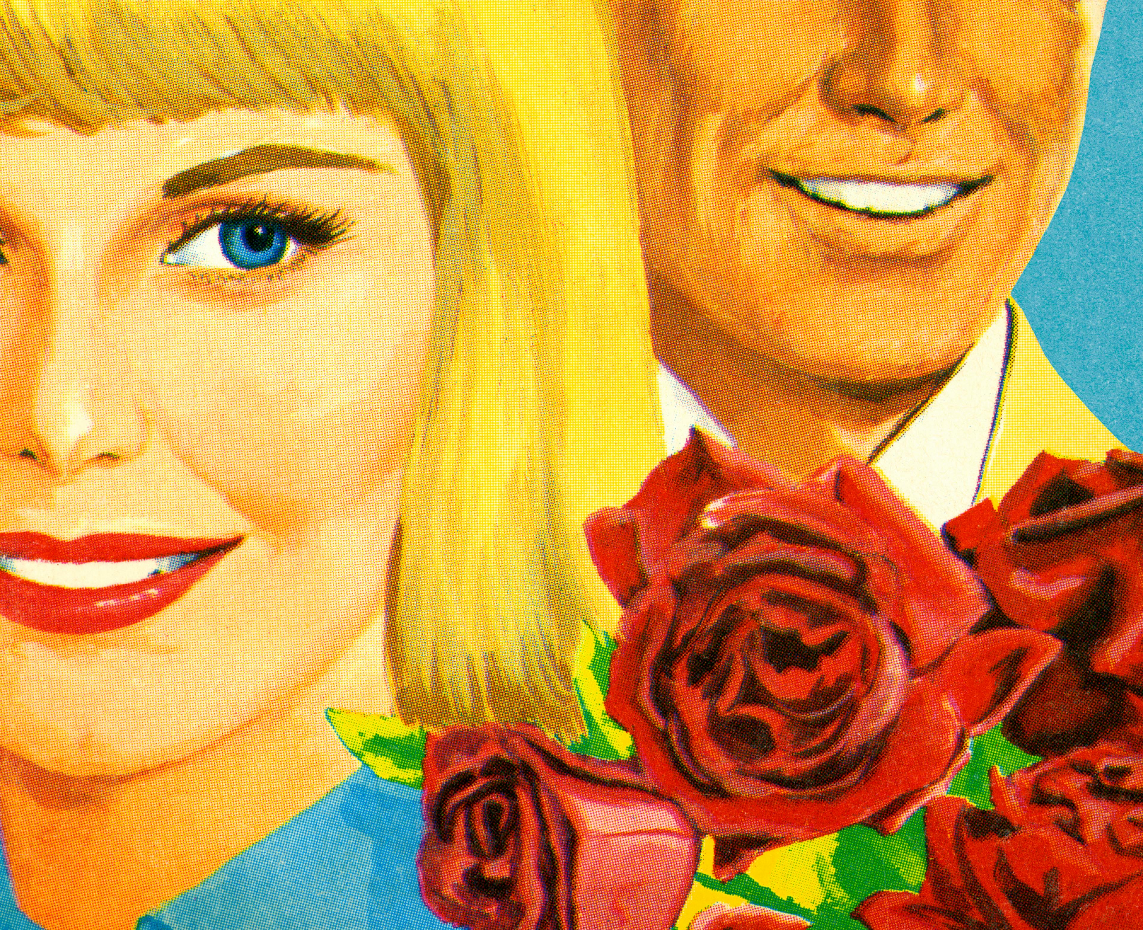Man Woman and Red Roses