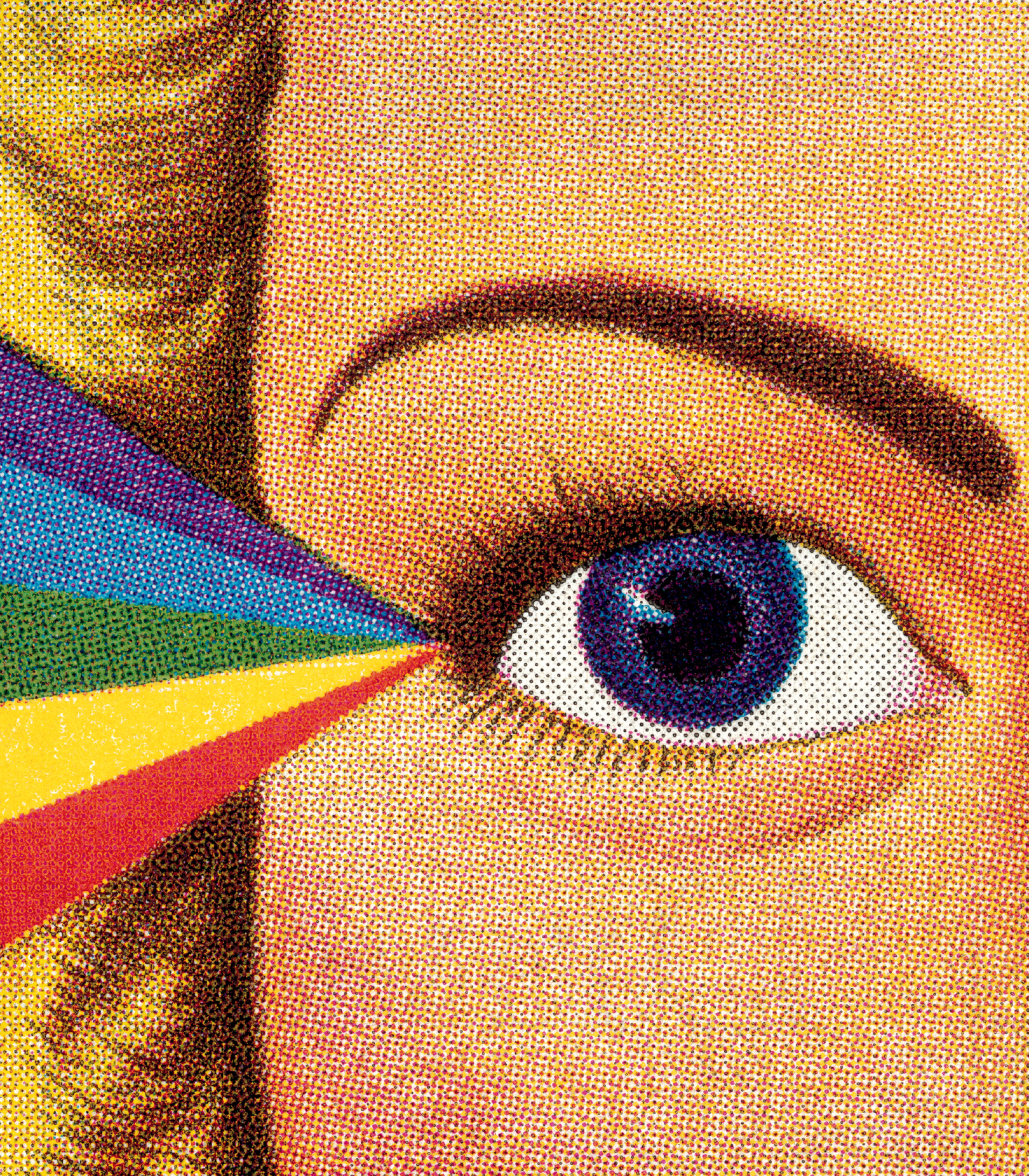 Woman's Eye and Rainbow