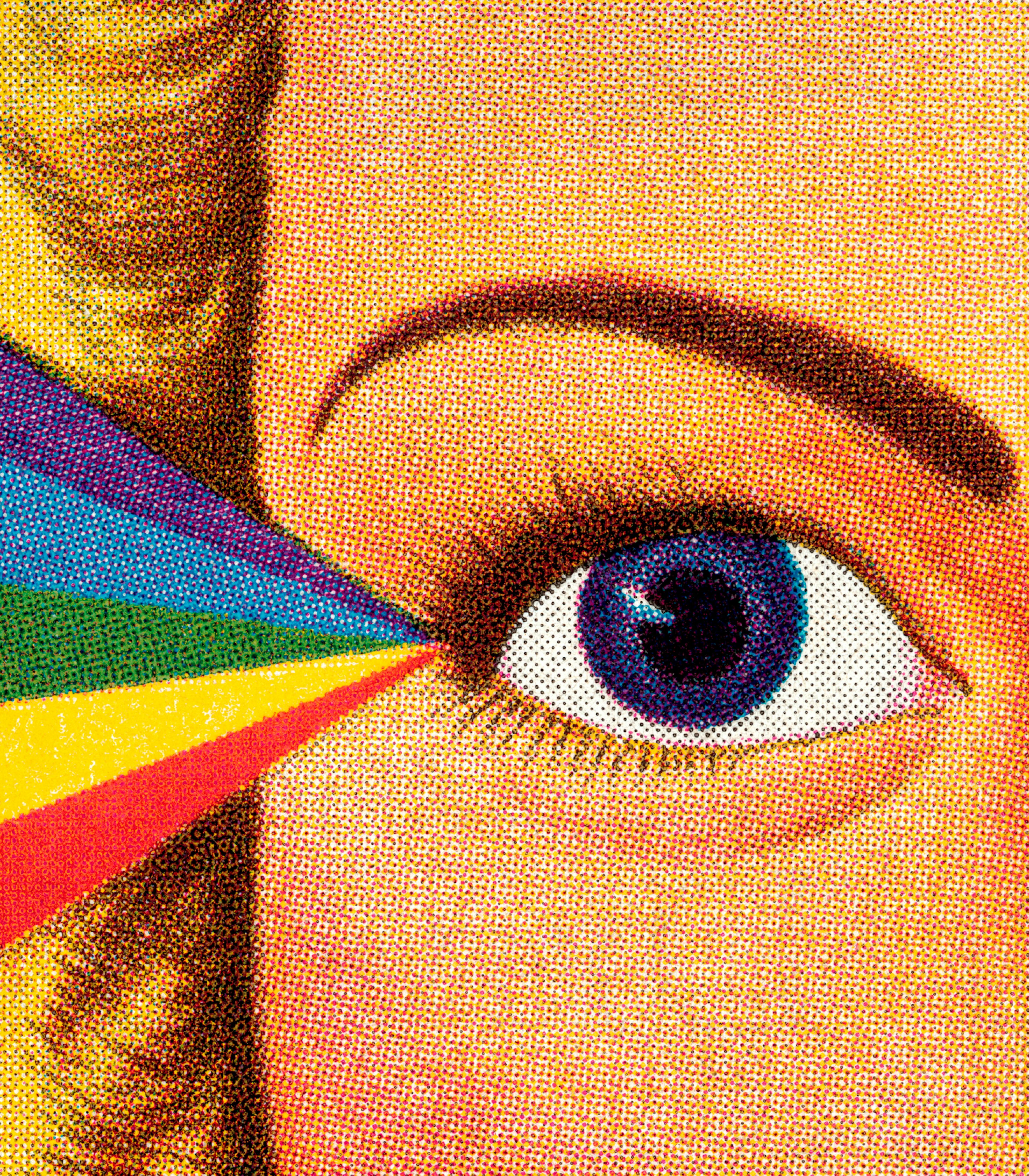 Woman's Eye and Rainbow