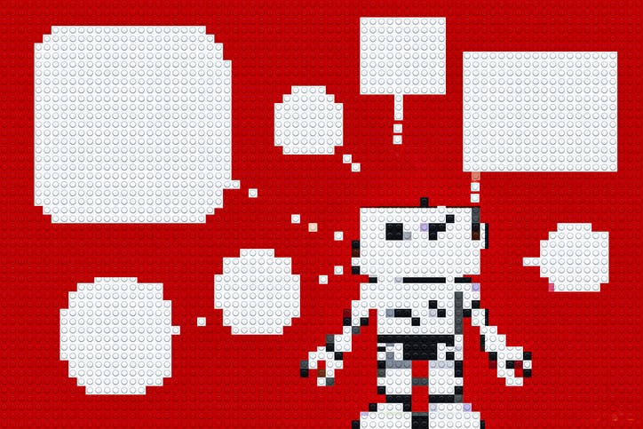 Chatbot speech bubbles