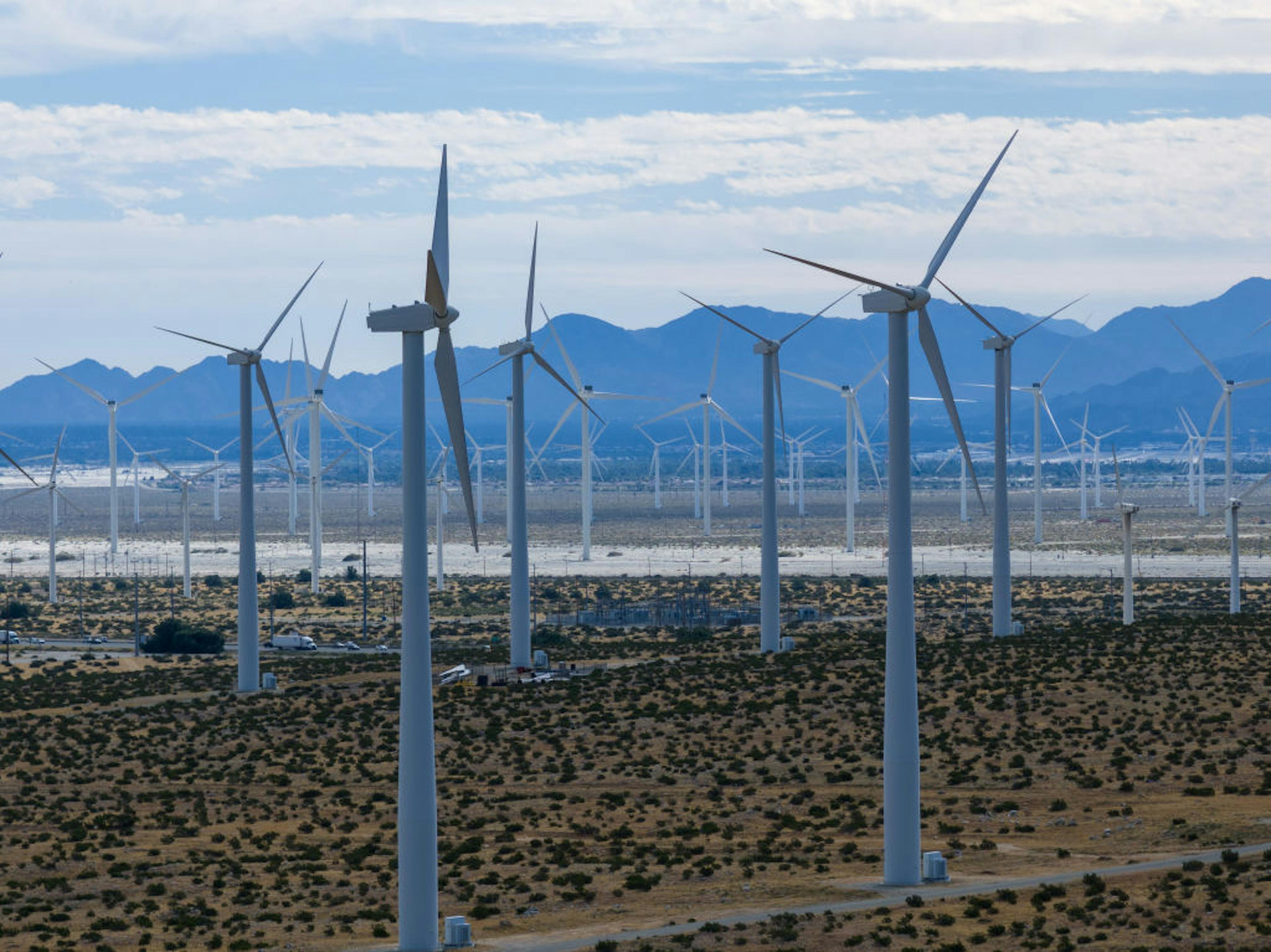 Wind Farm In Riverside County