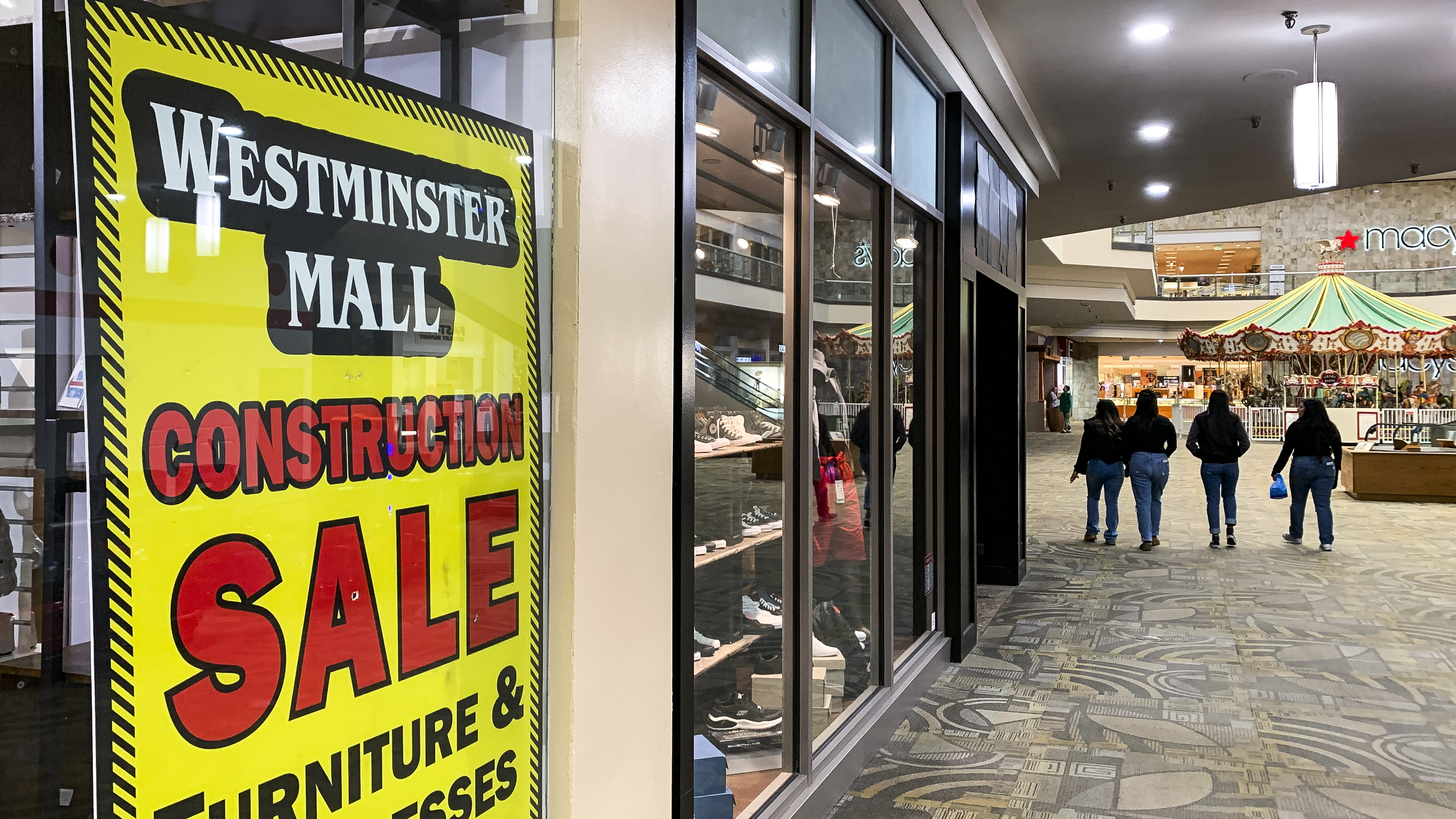 Shopping mall redevelopment in California