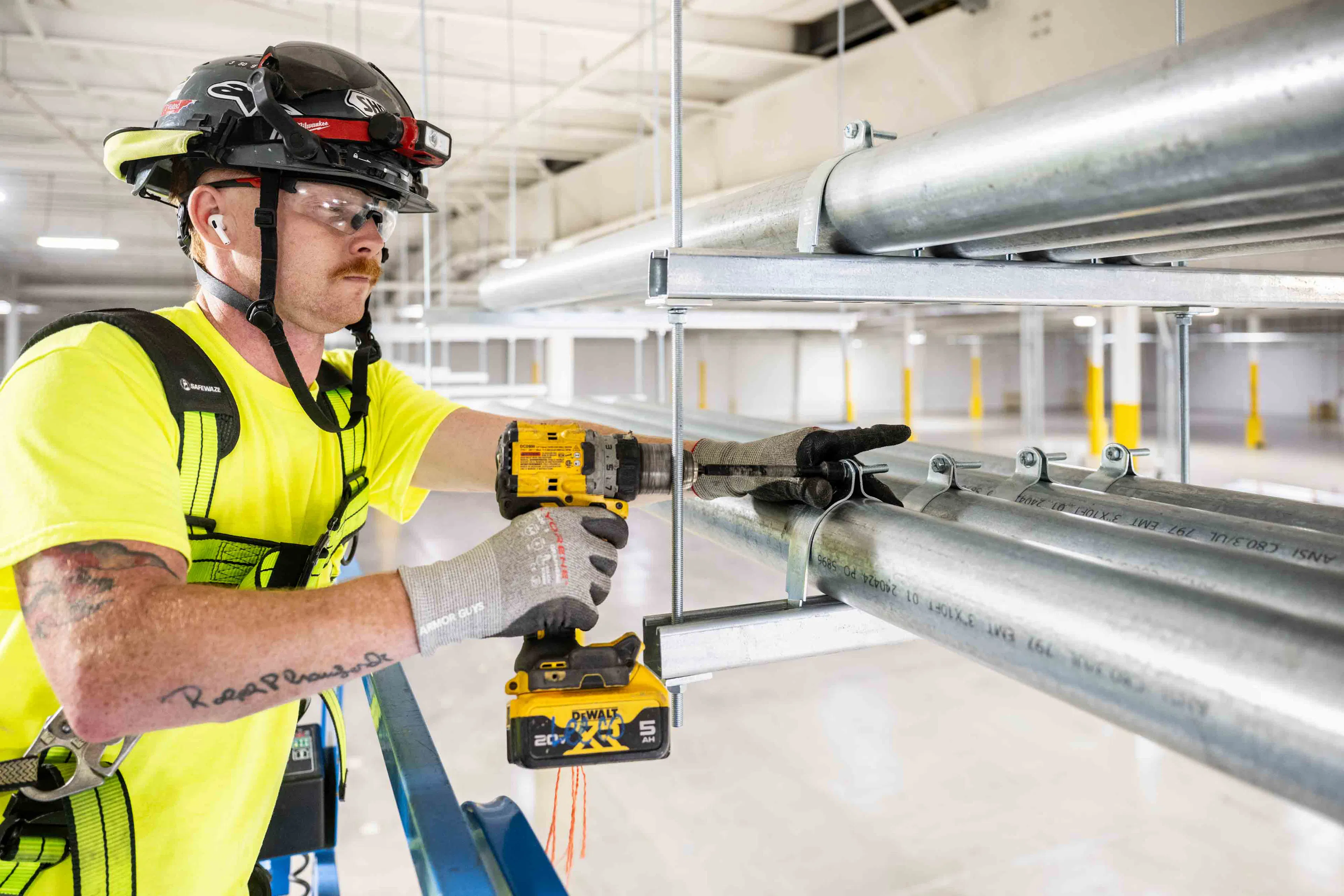 Person working at Lyft Nashville warehouse