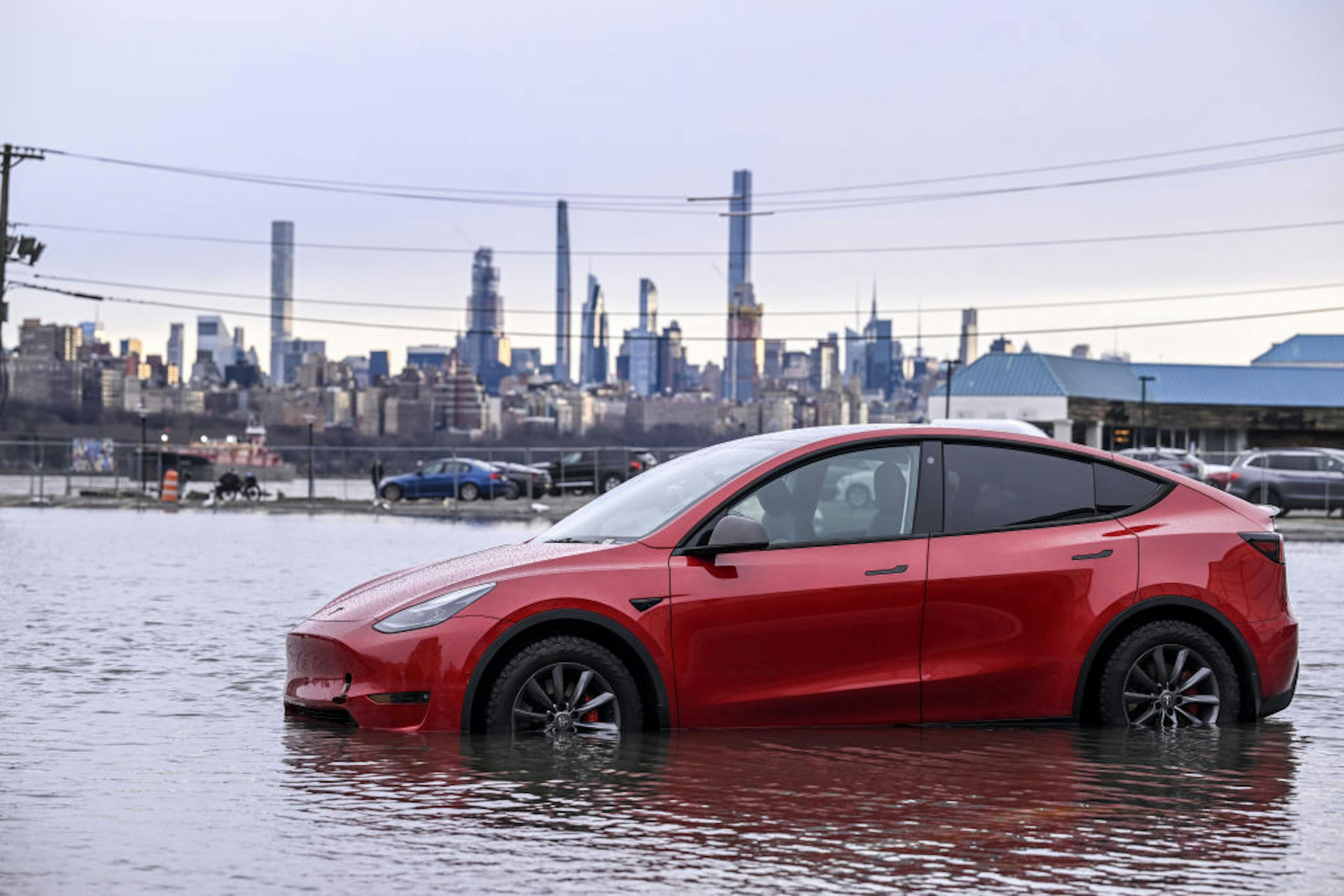 Tesla flooded