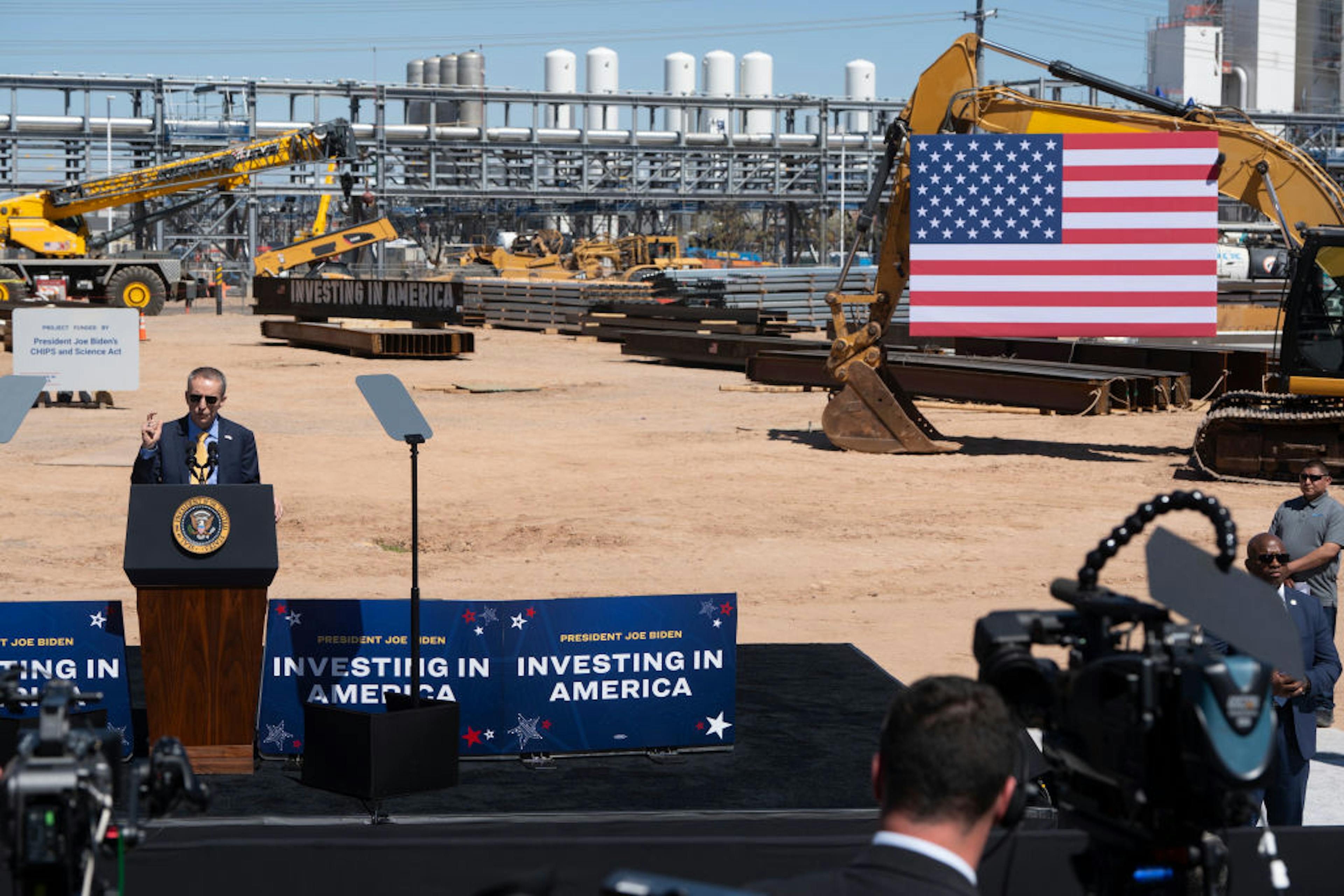President Biden Speaks At The Intel Ocotillo Campus In Arizona