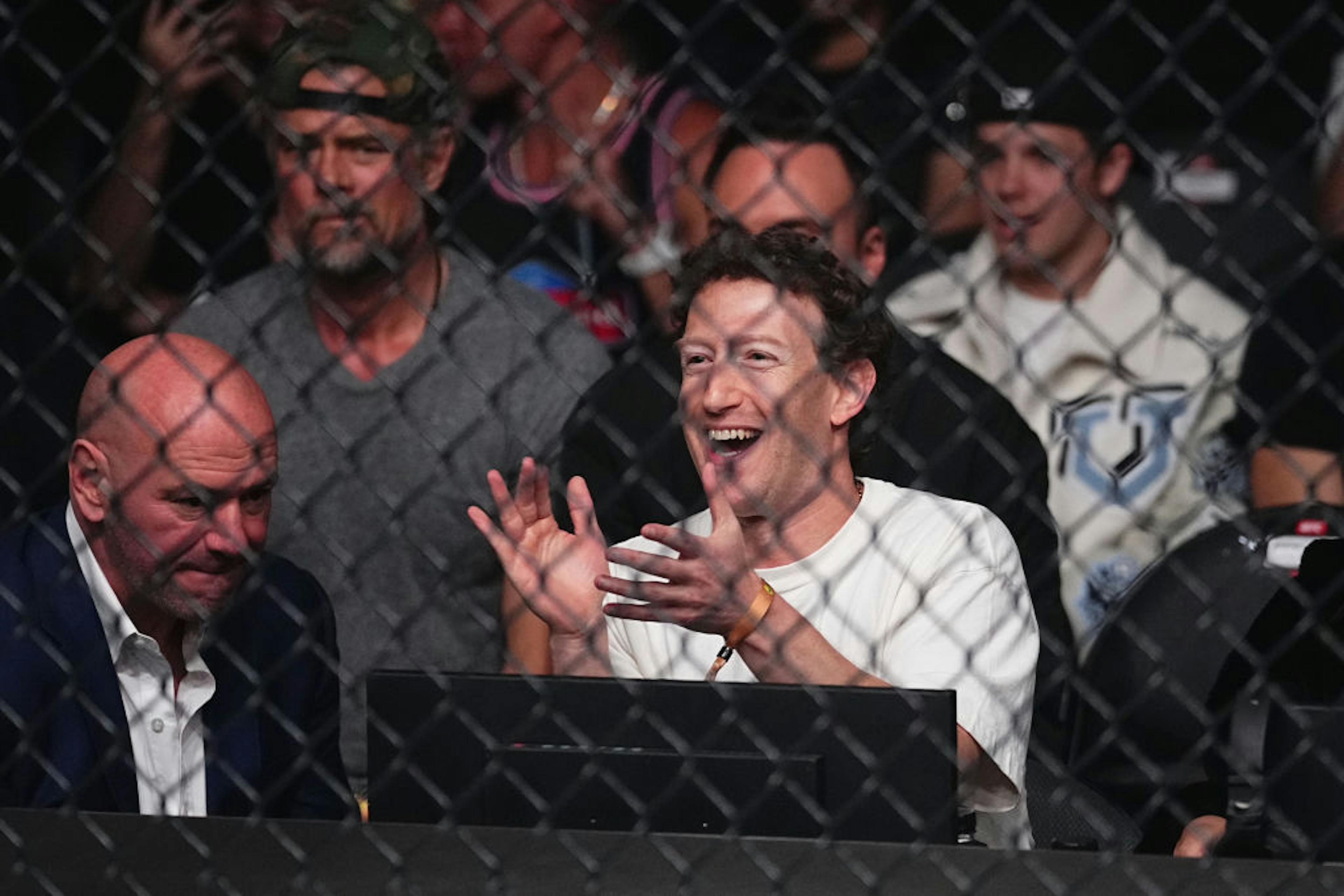 Zuckerberg at a UFC match