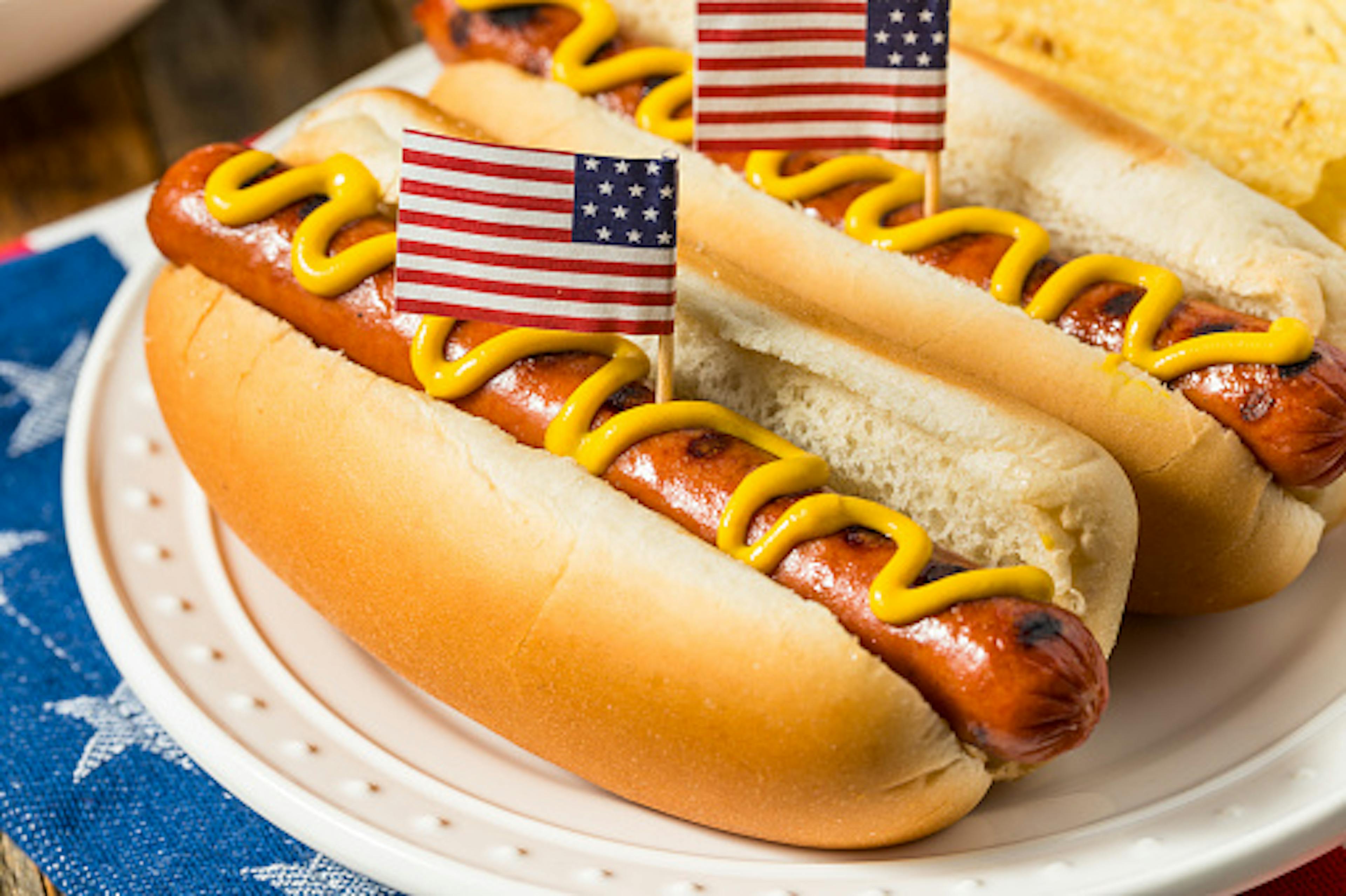 Patriotic American Hot Dogs