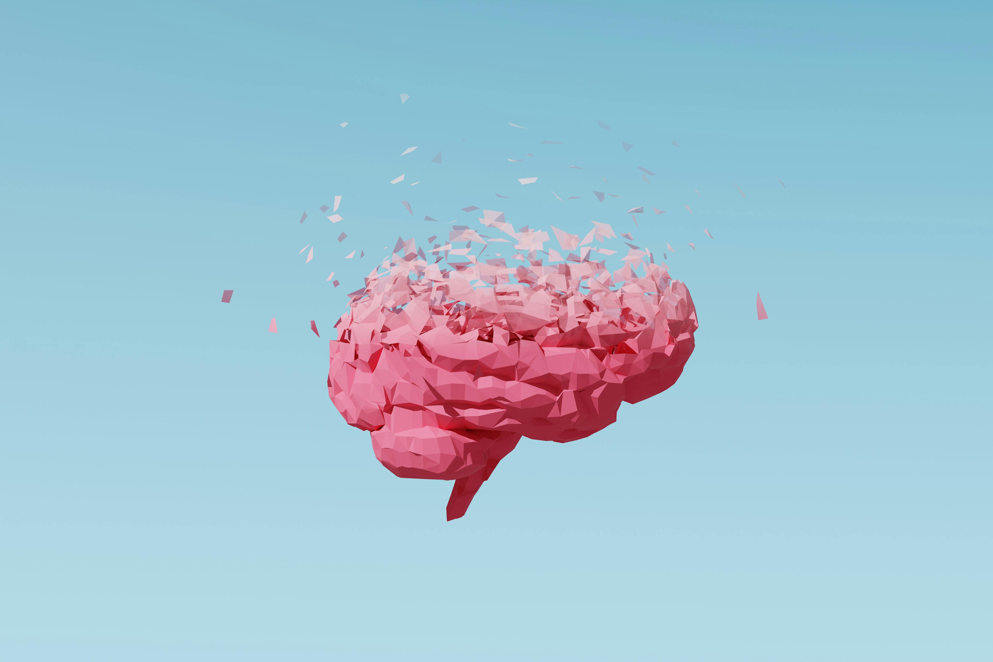 Brain memory loss concept