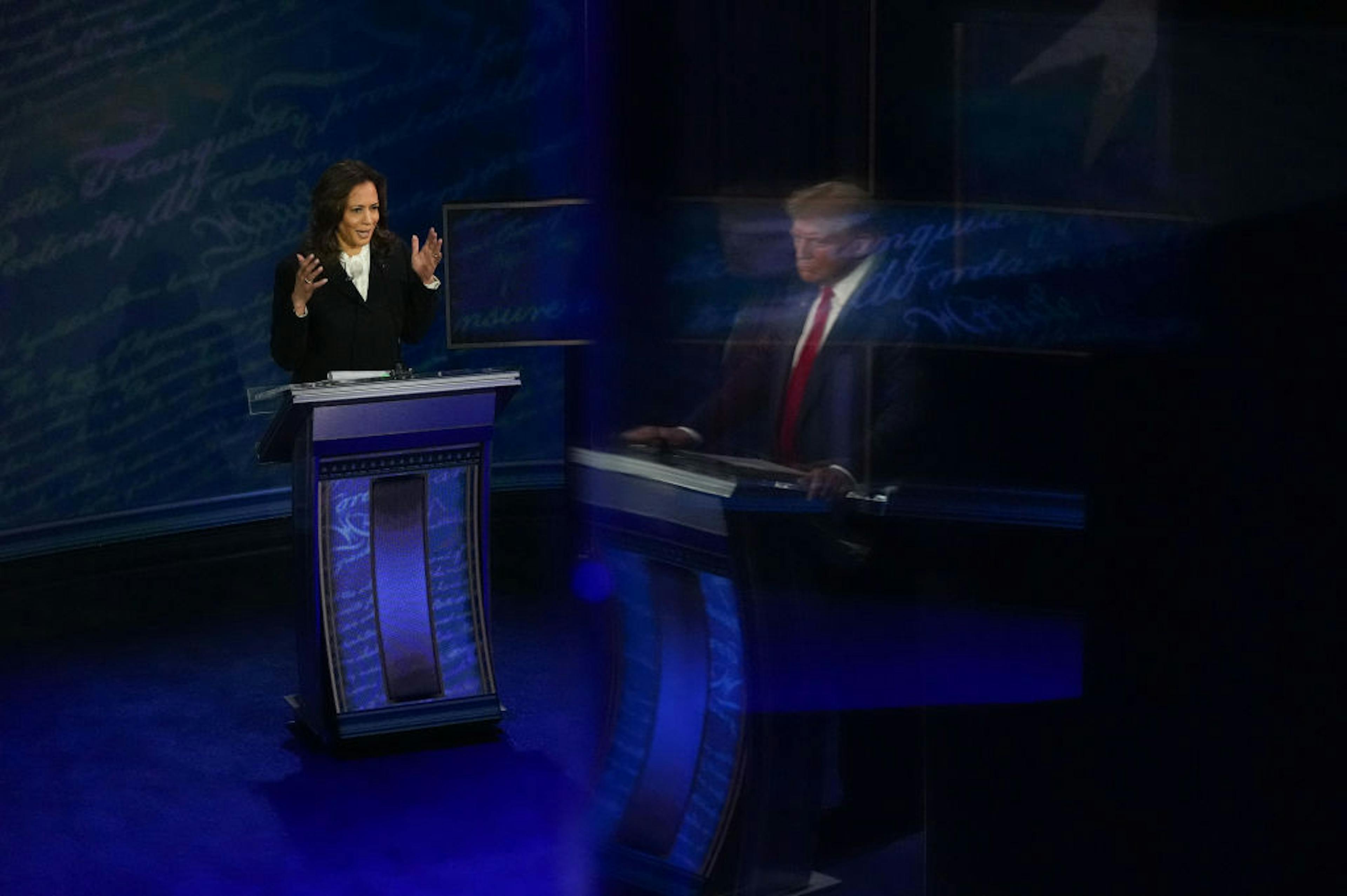 Democratic presidential nominee, U.S. Vice President Kamala Harris and Republican presidential nominee former President Donald Trump Debate