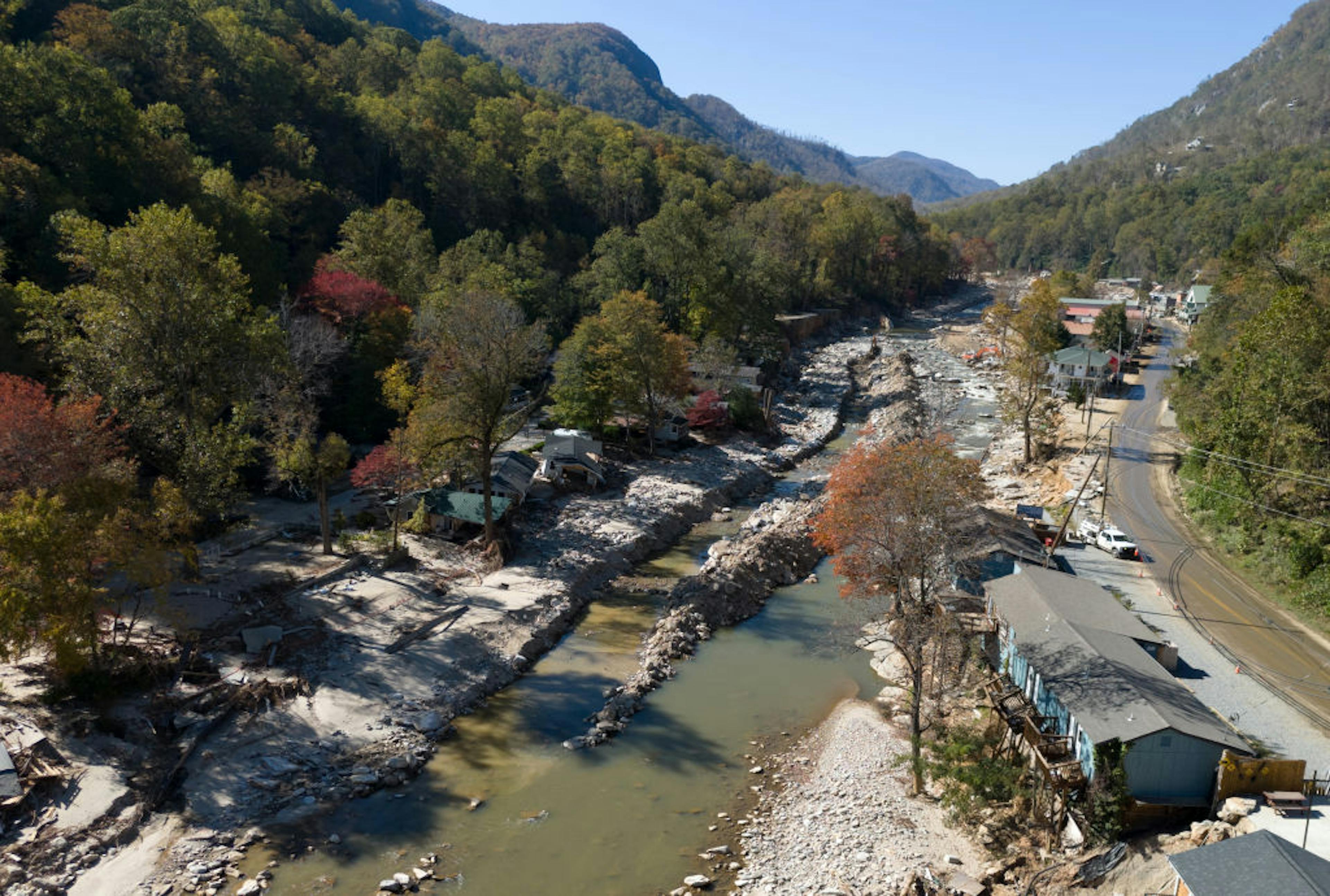 Hurricane Helene Follow - Chimney Rock , NC