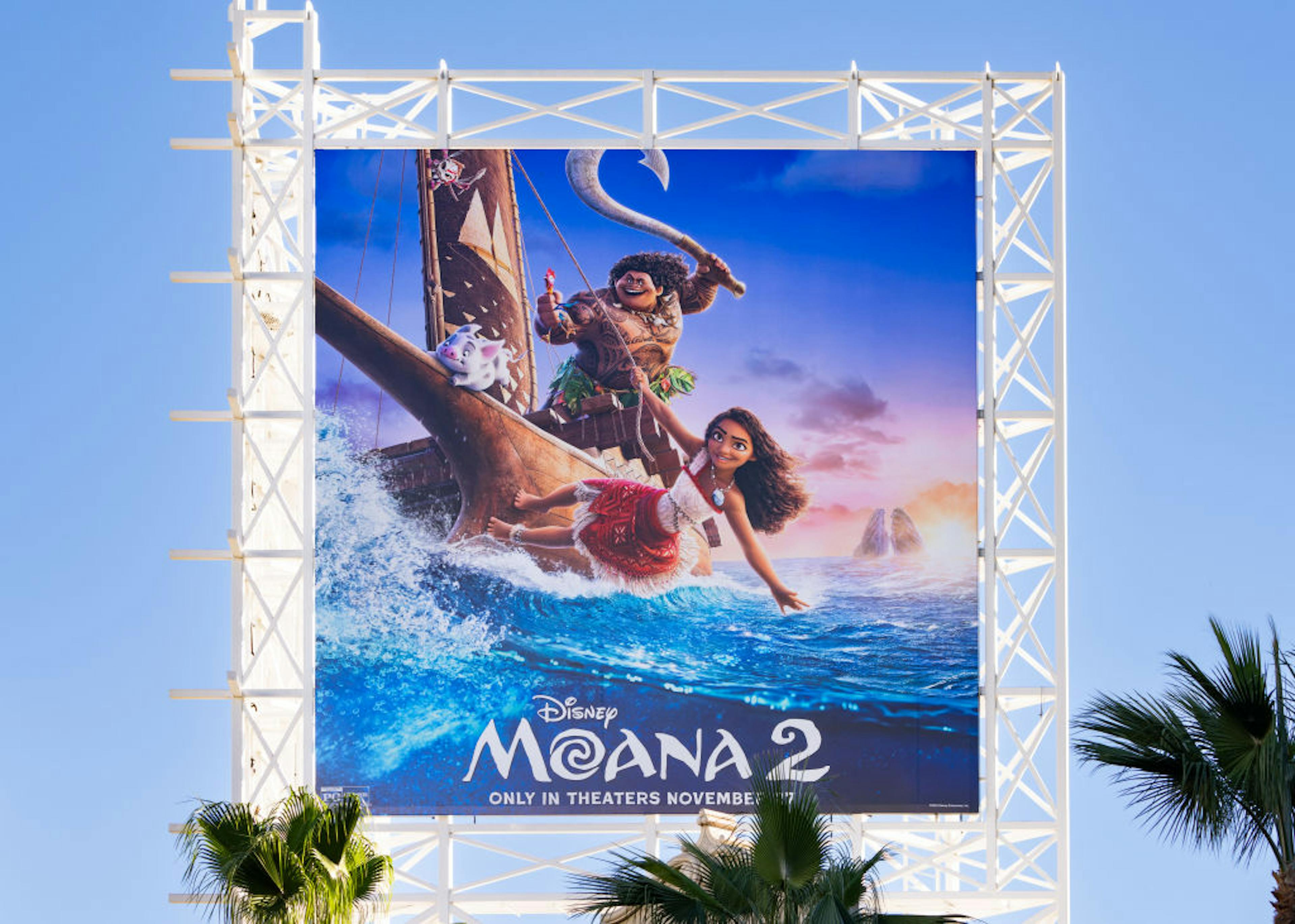 Moana 2 billboard