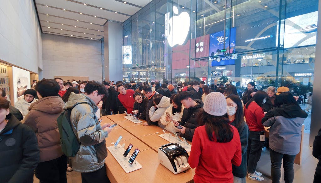 Apple stock down 3% as it loses top spot in China sales thumbnail