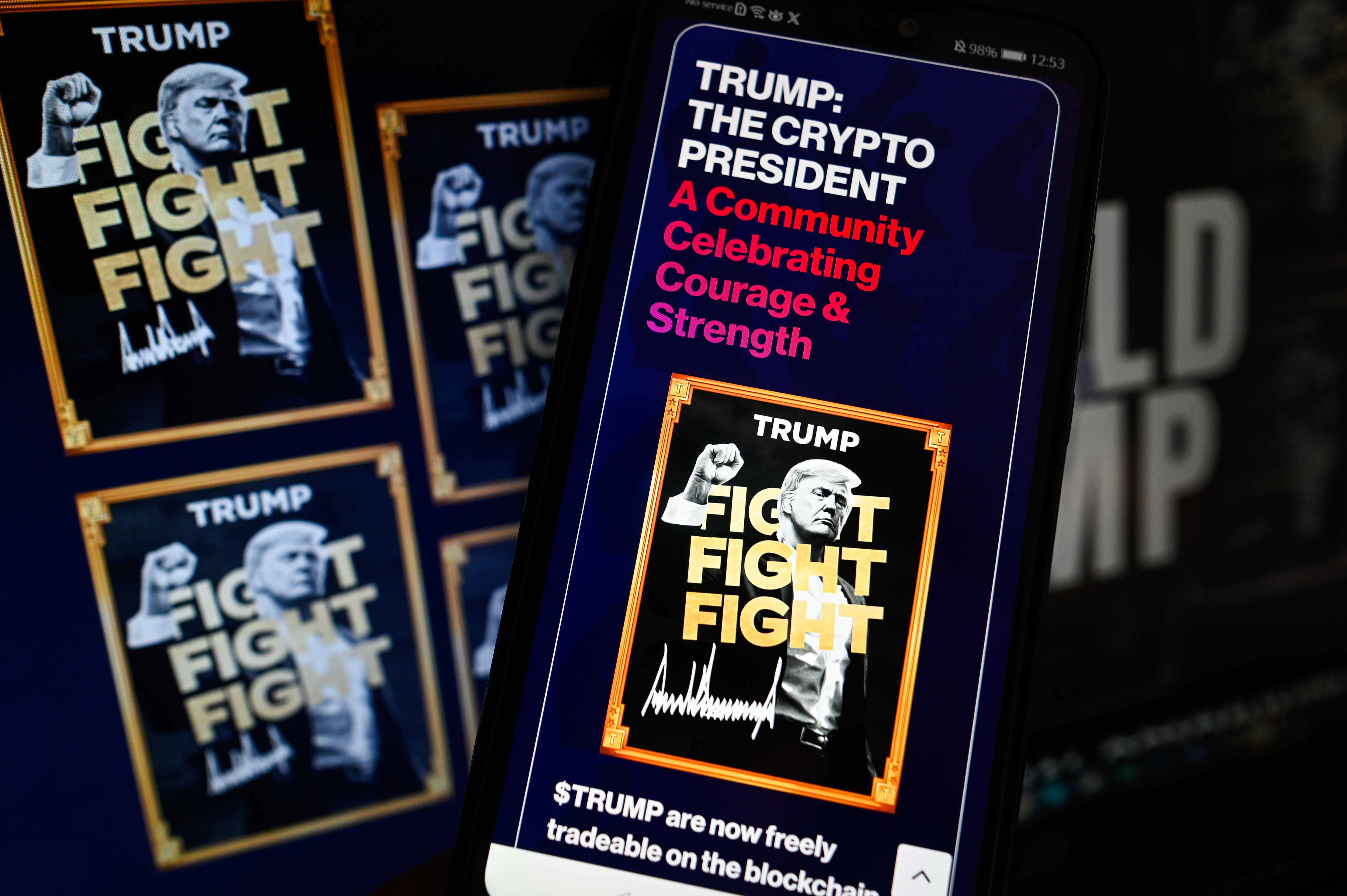 Trump Token meme logo