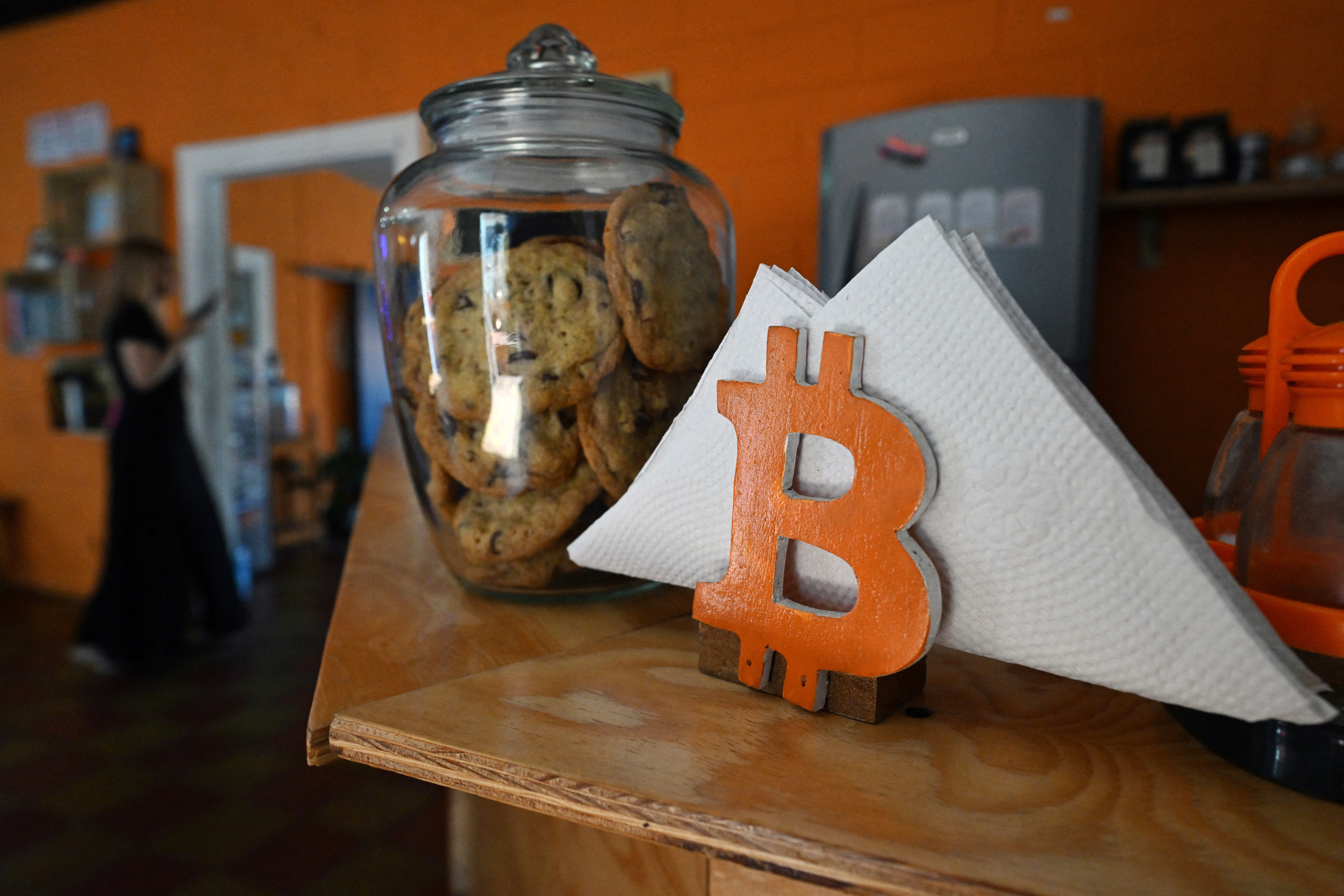Bitcoin napkin holder