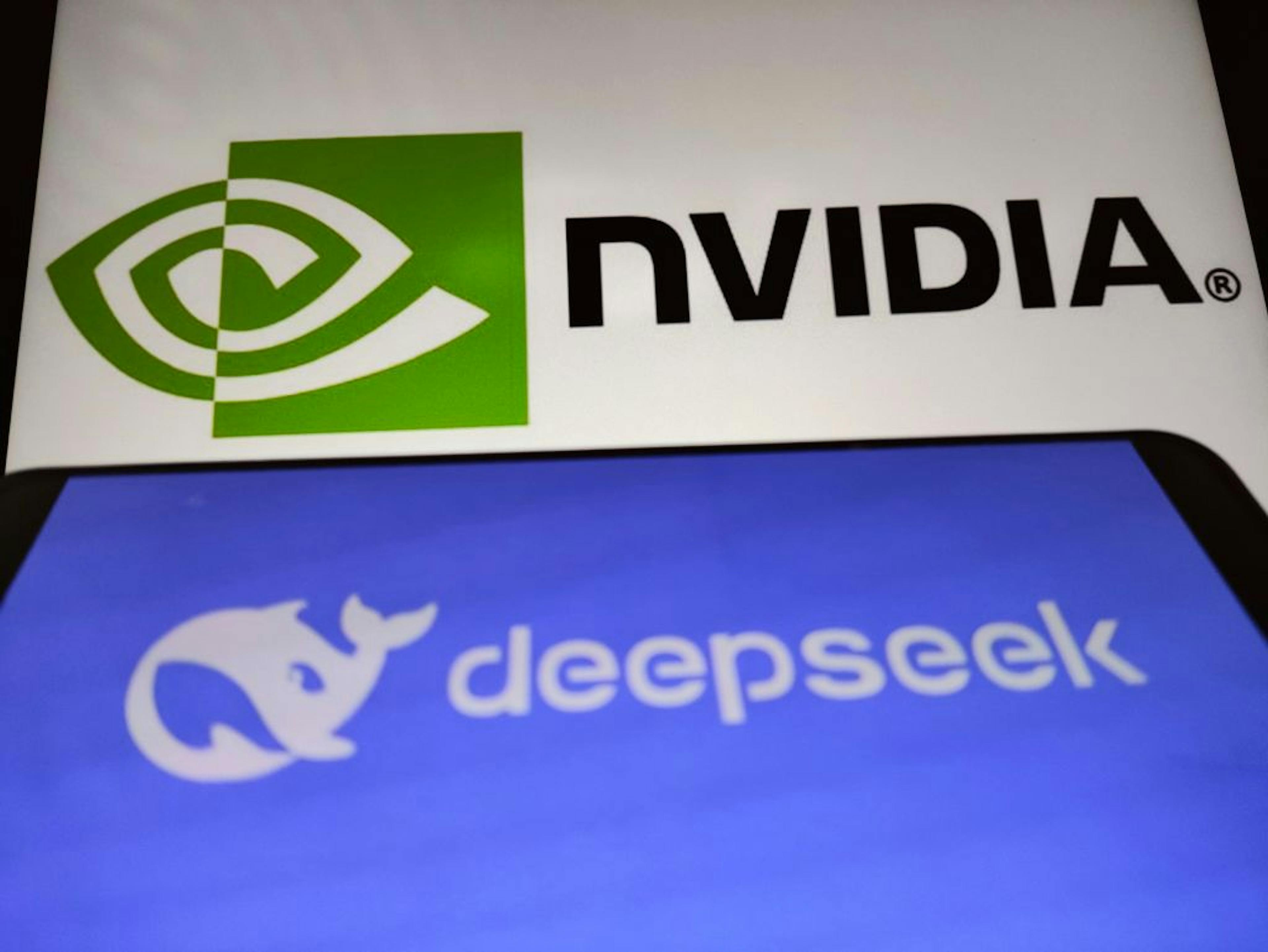 DeepSeek And Nvidia Logos